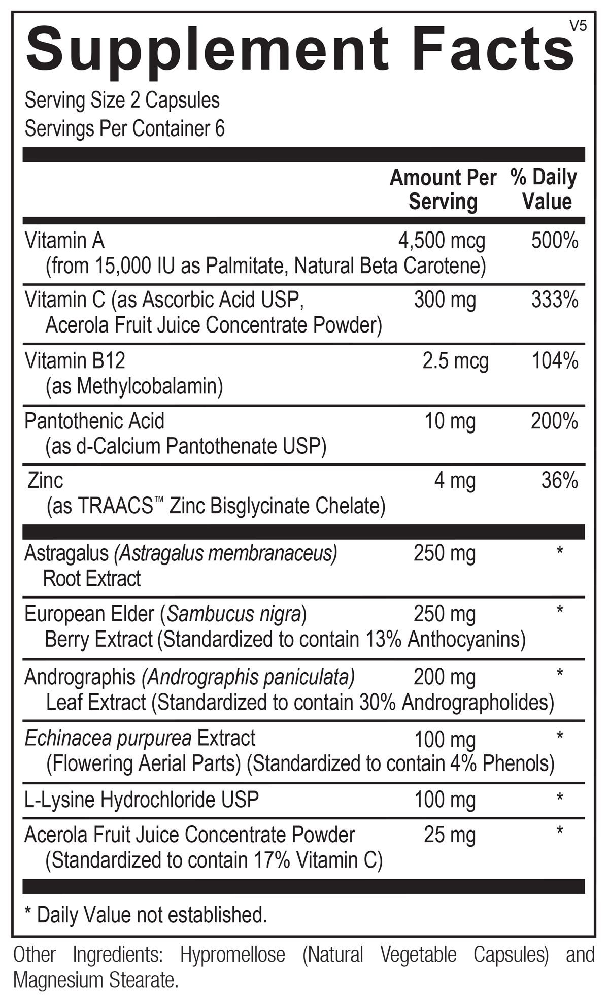 Viracid Immune Support Supplement - 12 Capsules in Blister Pack | Boosts Immunity & Fights Colds | Perfect for Travel & Seasonal Wellness