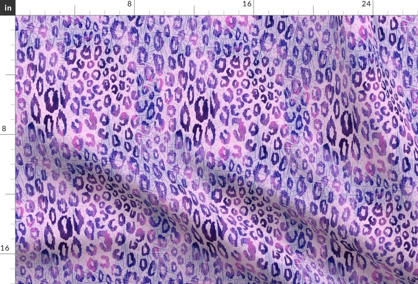 Premium Spoonflower Upholstery Velvet Fabric - Animal Skin Leopard Print in Lavender Purple for Home Decor, Apparel & DIY Projects | Fat Quarter for Cushions, Curtains & Fashion Accessories