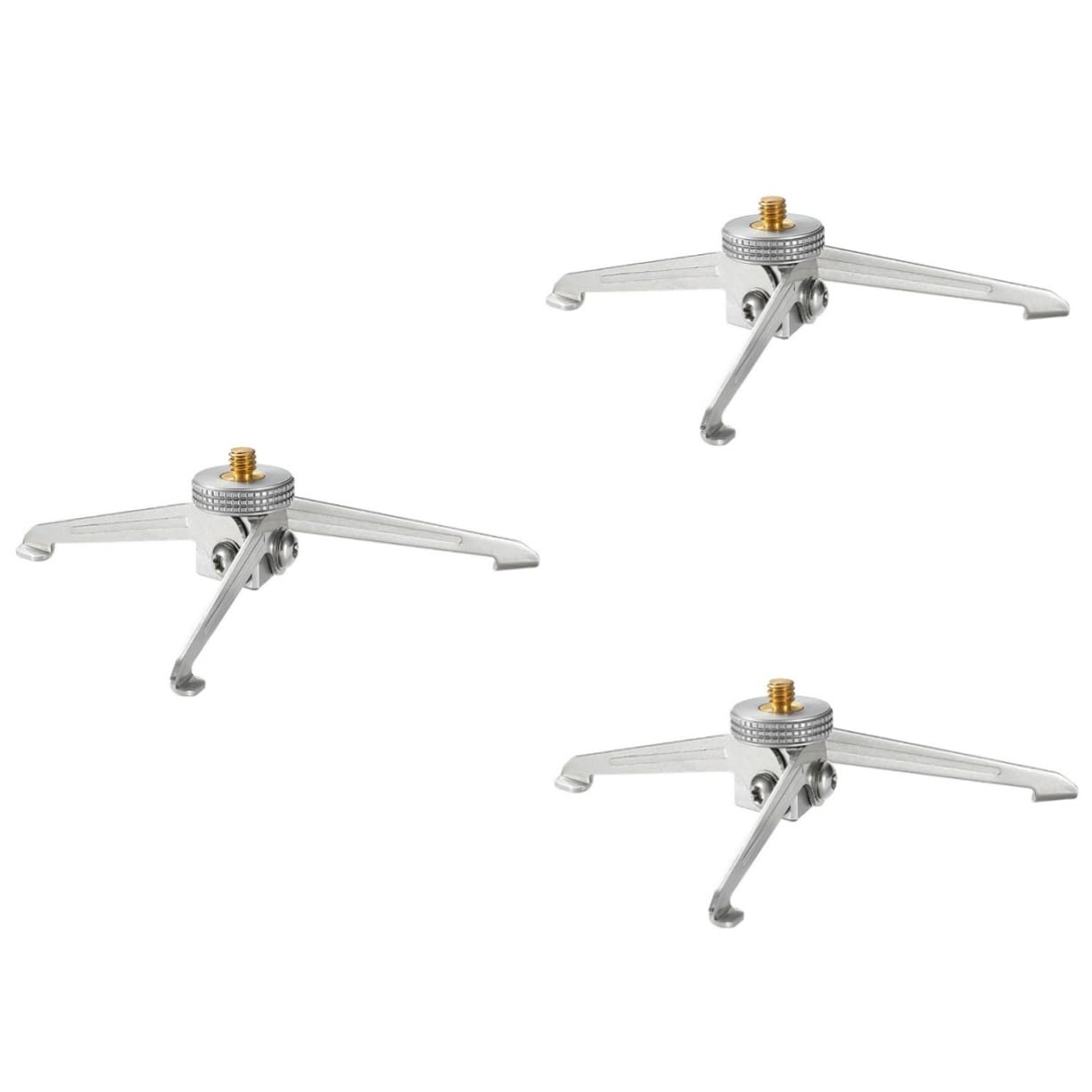 Angoily 3-Piece Aluminum Alloy Gas Tank Tripod Stand - Universal Phone Holder, Camera Mount & Camping Light Stabilizer for Outdoor Adventures, Vlogging & Fuel Can Organization
