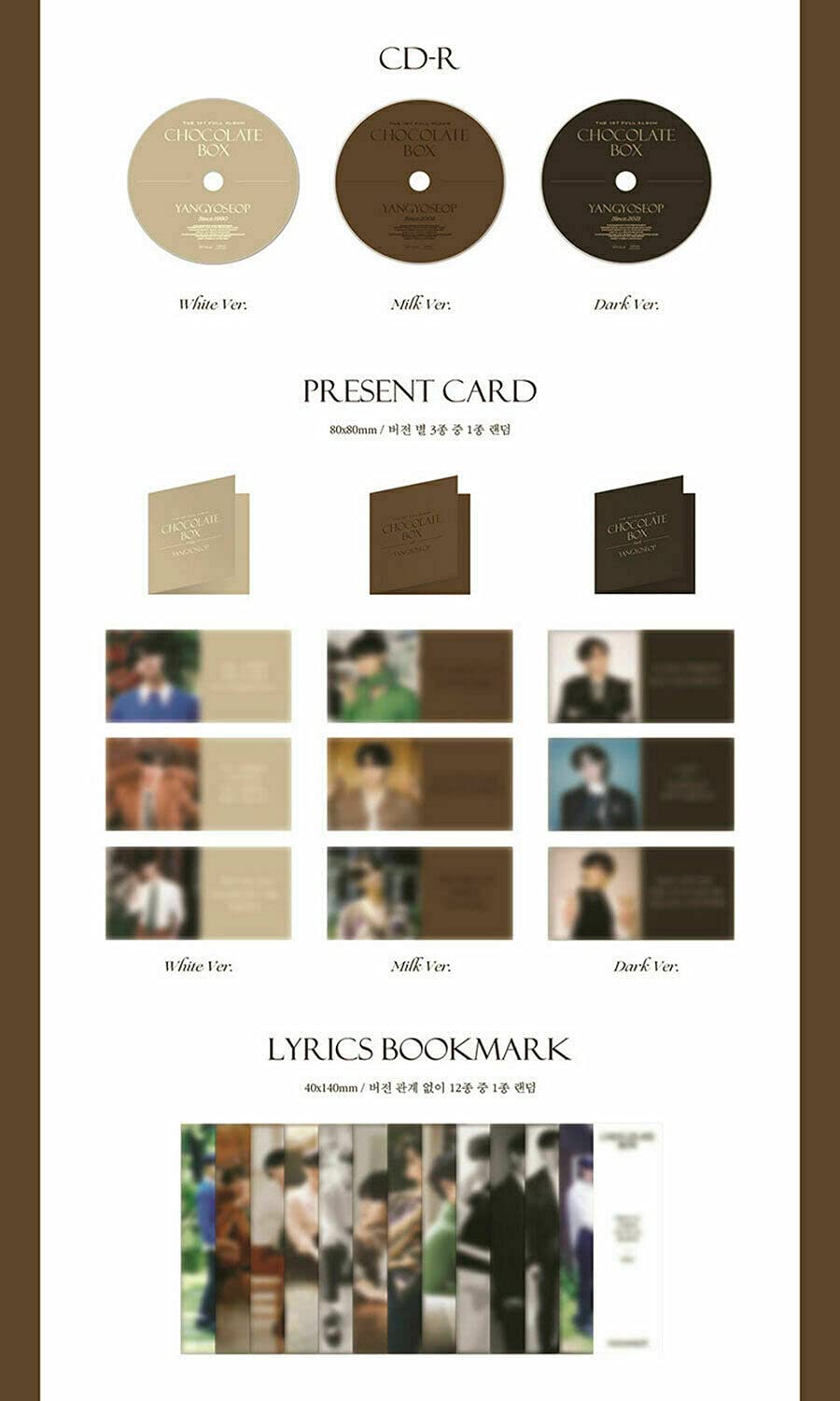 HIGHLIGHT YANG YO SEOP 1st Album 