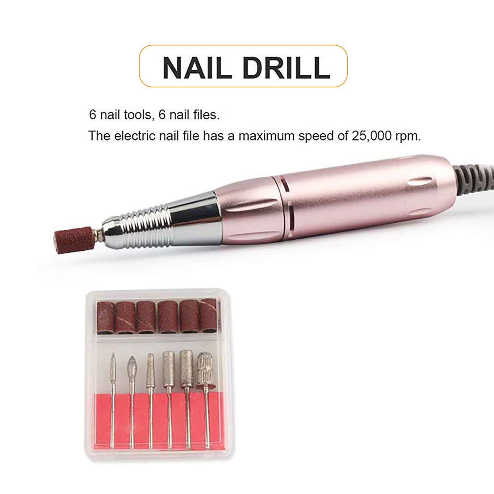 Professional 5-in-1 Electric Nail Drill Machine with UV LED Lamp & Dust Vacuum - 96W Multi-Functional Manicure Kit for Salon & Home Use | Perfect for Nail Art, Acrylics & Gel Polish Drying