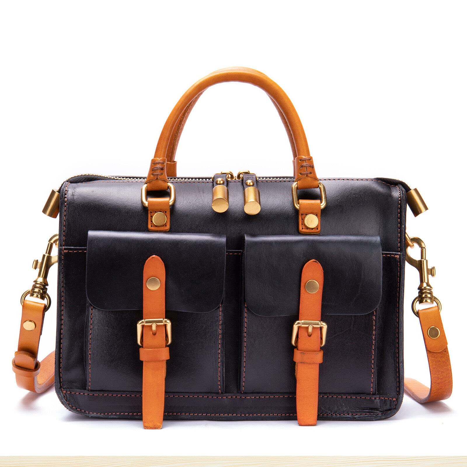 Genuine Leather Shoulder Bag for Women - Vintage Crossbody Purse, Tote & Messenger Satchel - Perfect for Travel, Work & Everyday Use