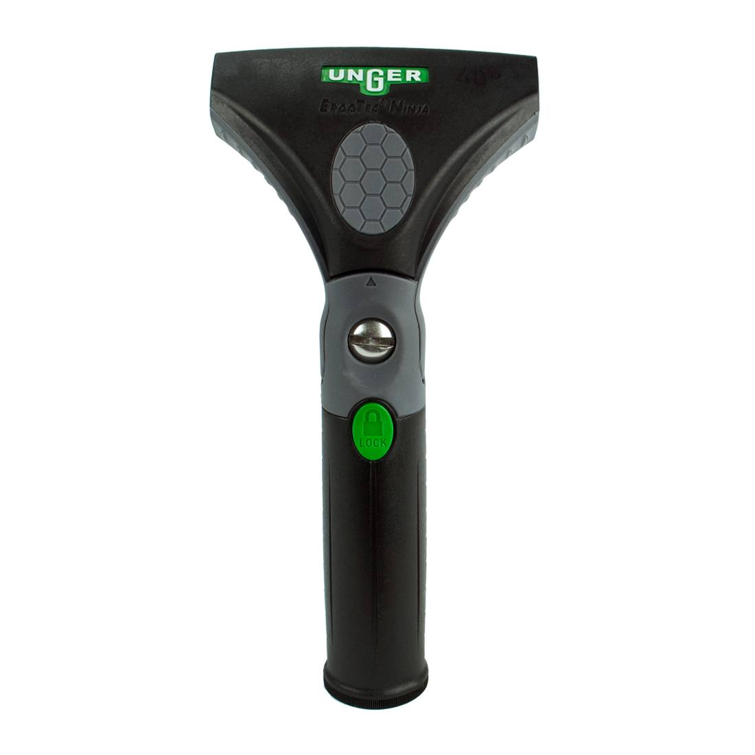 Unger ErgoTec Ninja Squeegee Handle 40° - Professional Window Cleaning Tool for Home & Commercial Use - Perfect for Glass, Mirrors, and Shower Doors
