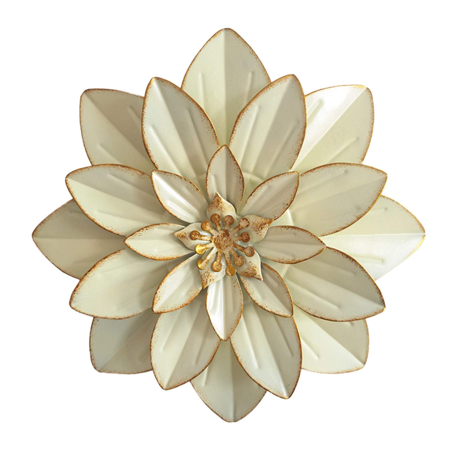 QJW Metal Flower Wall Decor - 12