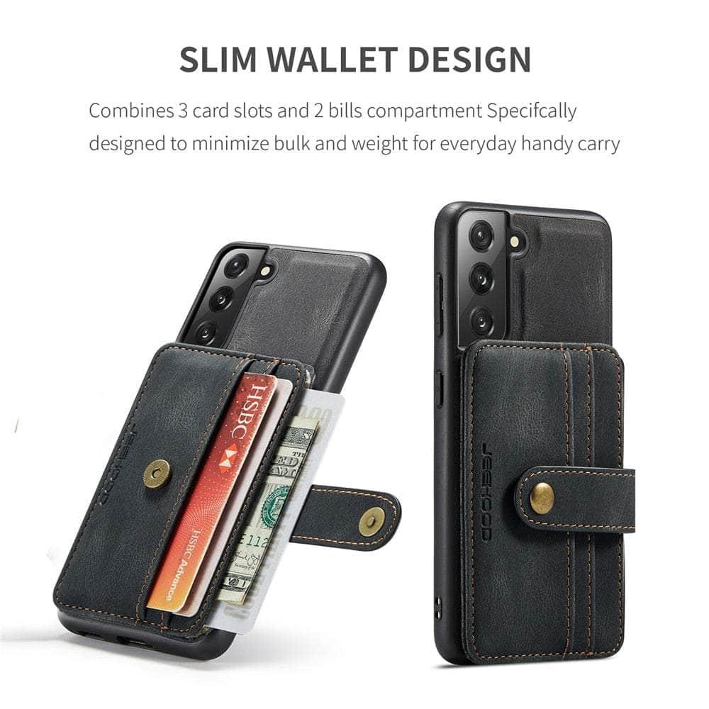 Premium Leather Card Slot Case for Samsung Galaxy S22 Plus - Slim Protective Wallet Cover with RFID Blocking - Perfect for Everyday Use, Travel & Business