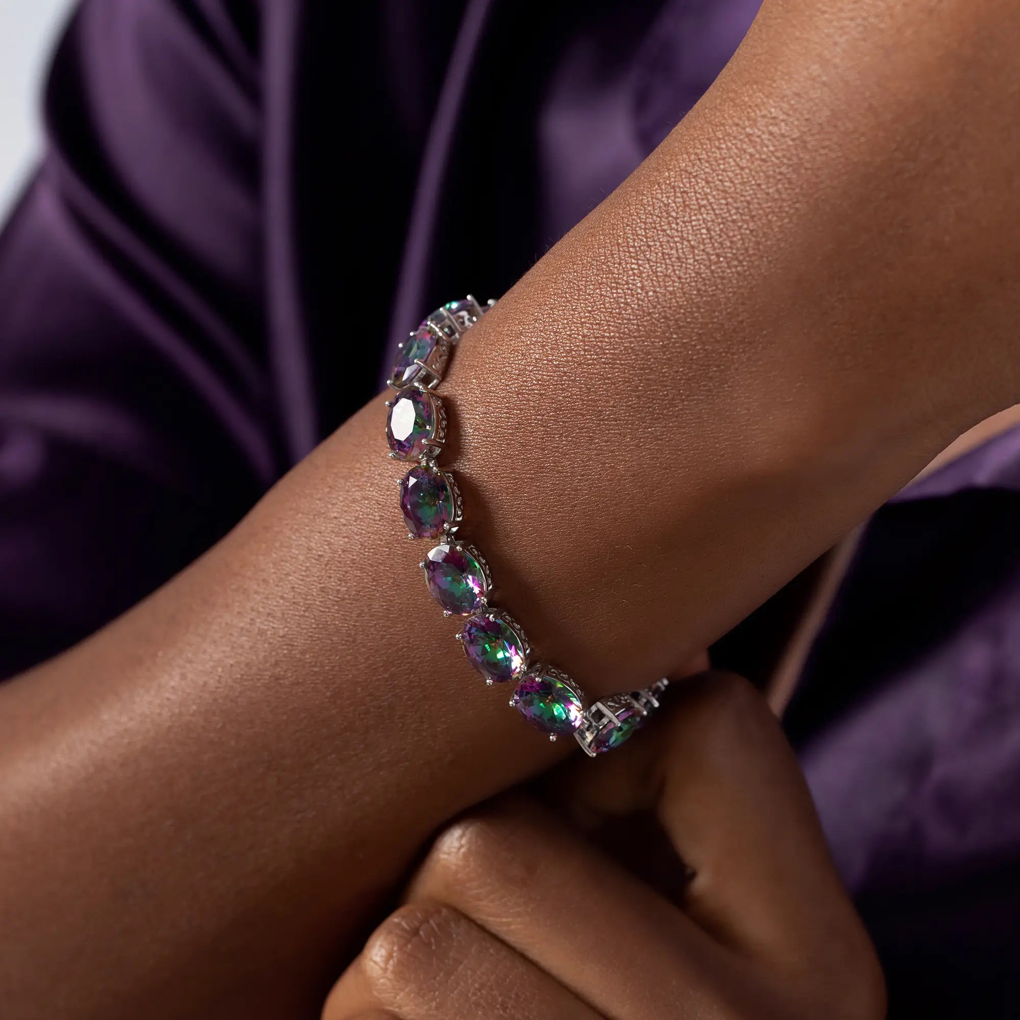 Moonlight Tennis Bracelet for Women - Elegant 14K Gold Plated Cubic Zirconia Tennis Bracelet | Perfect for Weddings, Parties & Special Occasions