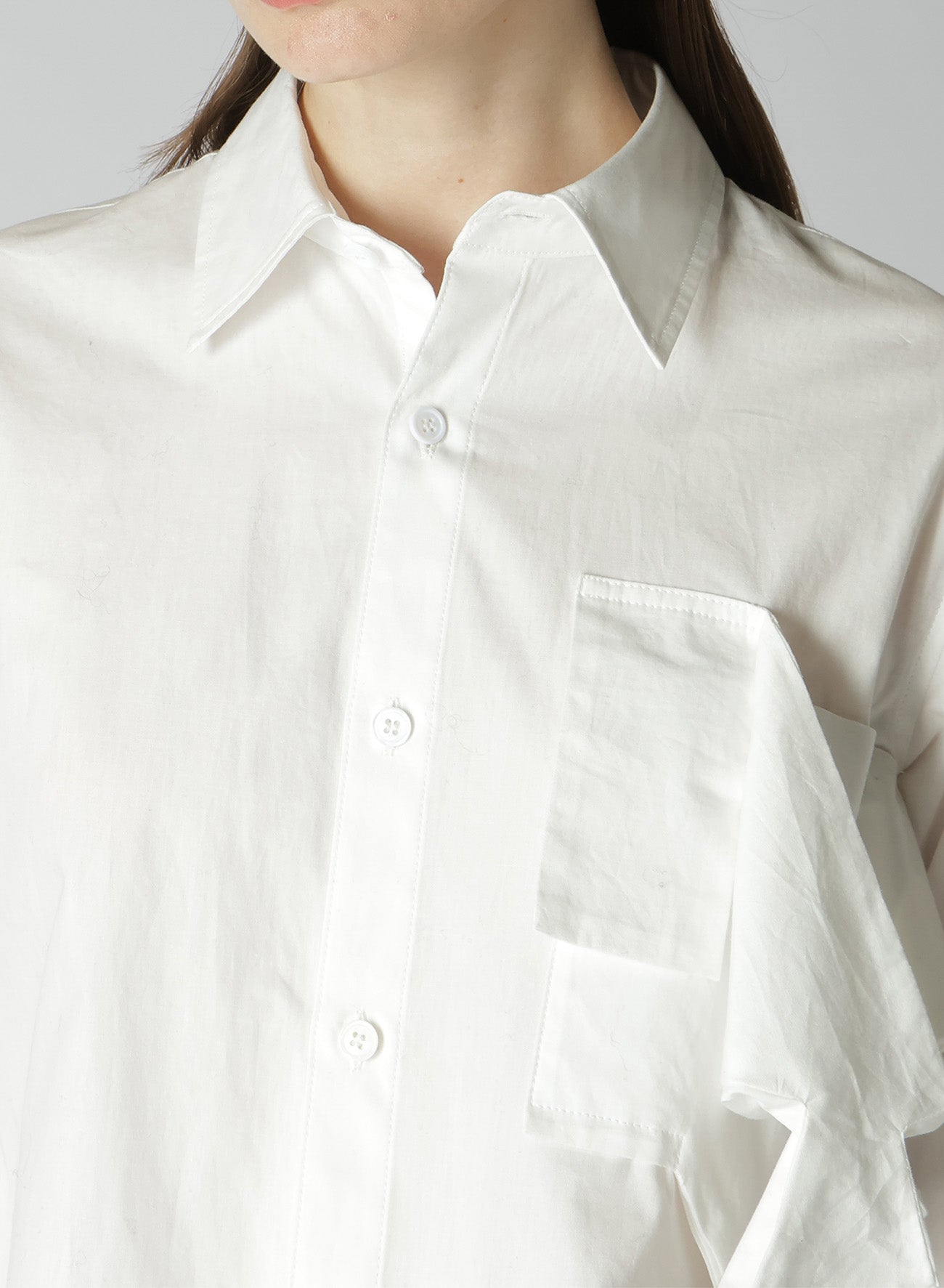 Women's Cotton Broad R Box Detail Blouse - Elegant Casual Top for Work, Office, and Everyday Wear