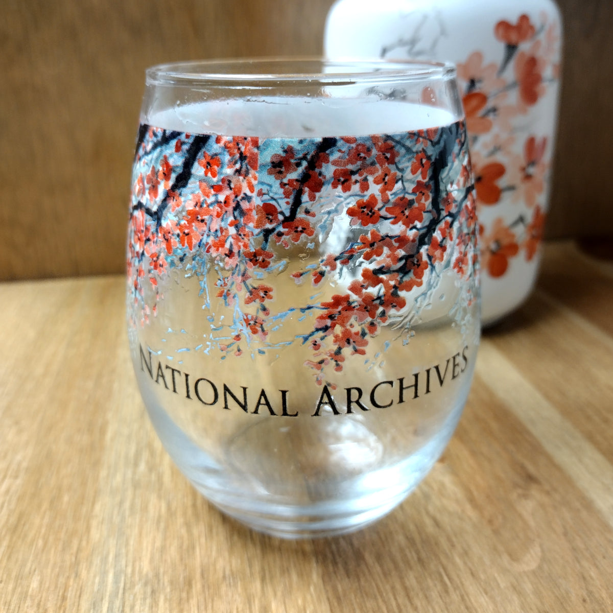 Elegant Stemless Cherry Blossom Wine Glass Set - 4 Piece Floral Design for Chardonnay, Rose & Cocktails - Perfect for Spring Parties, Bridal Showers & Home Decor