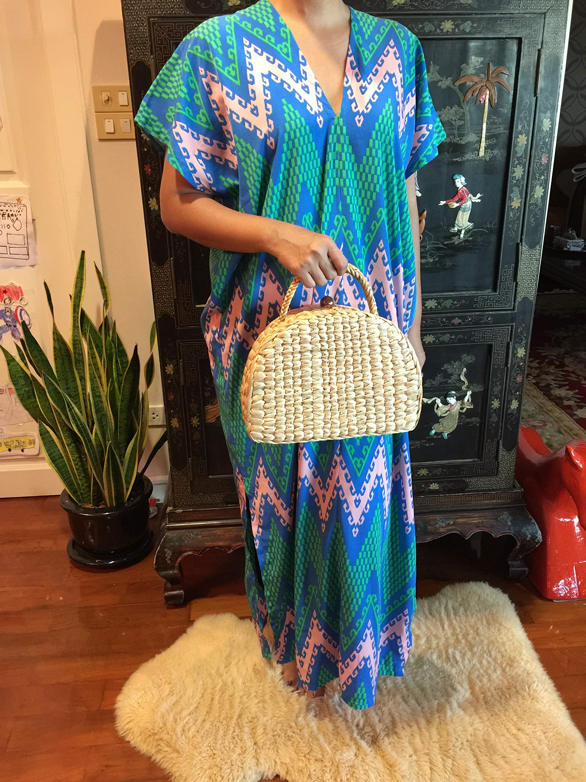 Natural Straw Tote Bag for Women - Woven Beach Bag, Picnic Basket Purse & Summer Shoulder Bag | Perfect for Beach Outings, Picnics, and Shopping