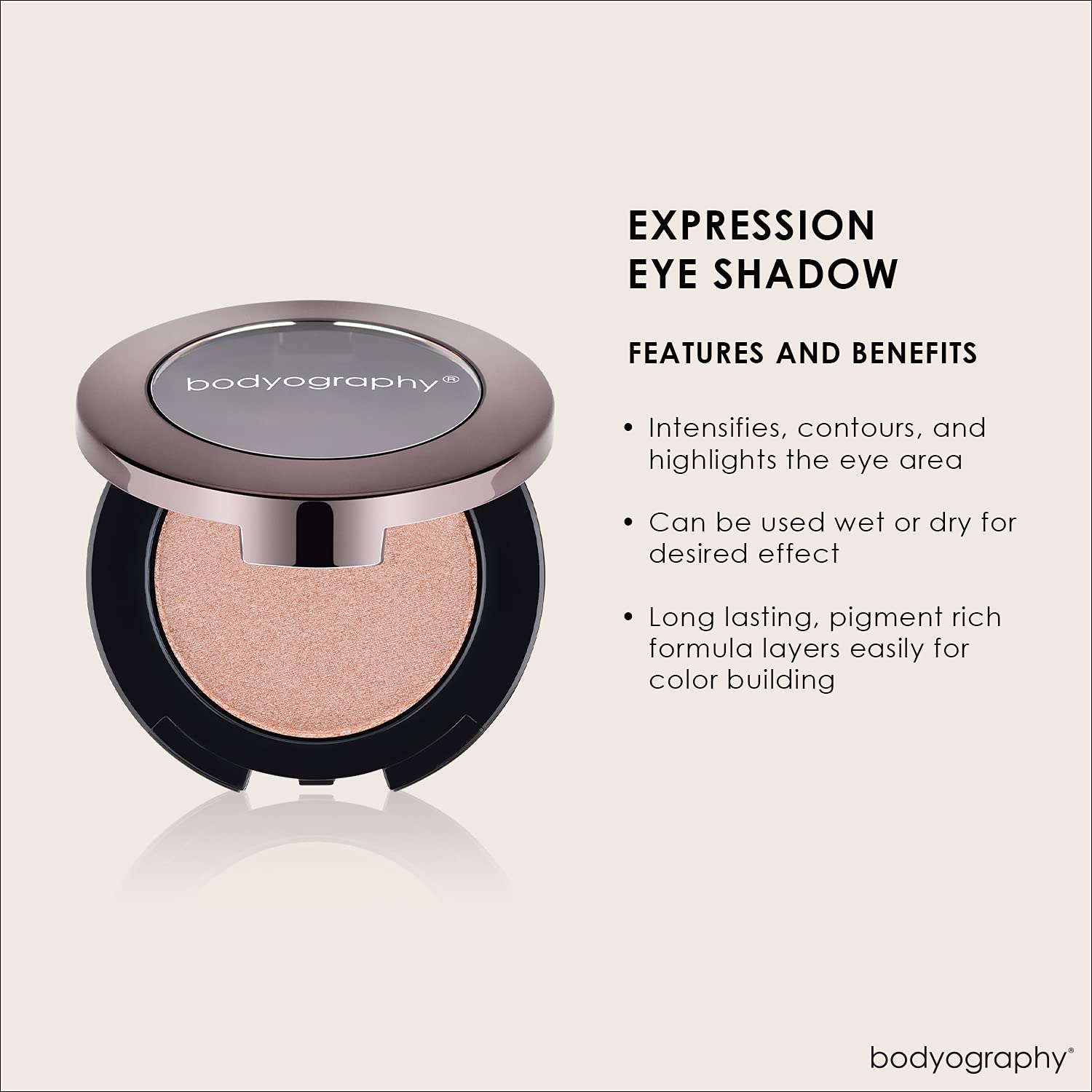 BODYOGRAPHY Expressions Eye Shadow - Devoted, 0.14 oz | Highly Pigmented, Long-Lasting Matte Eyeshadow for Professional Makeup & Everyday Wear