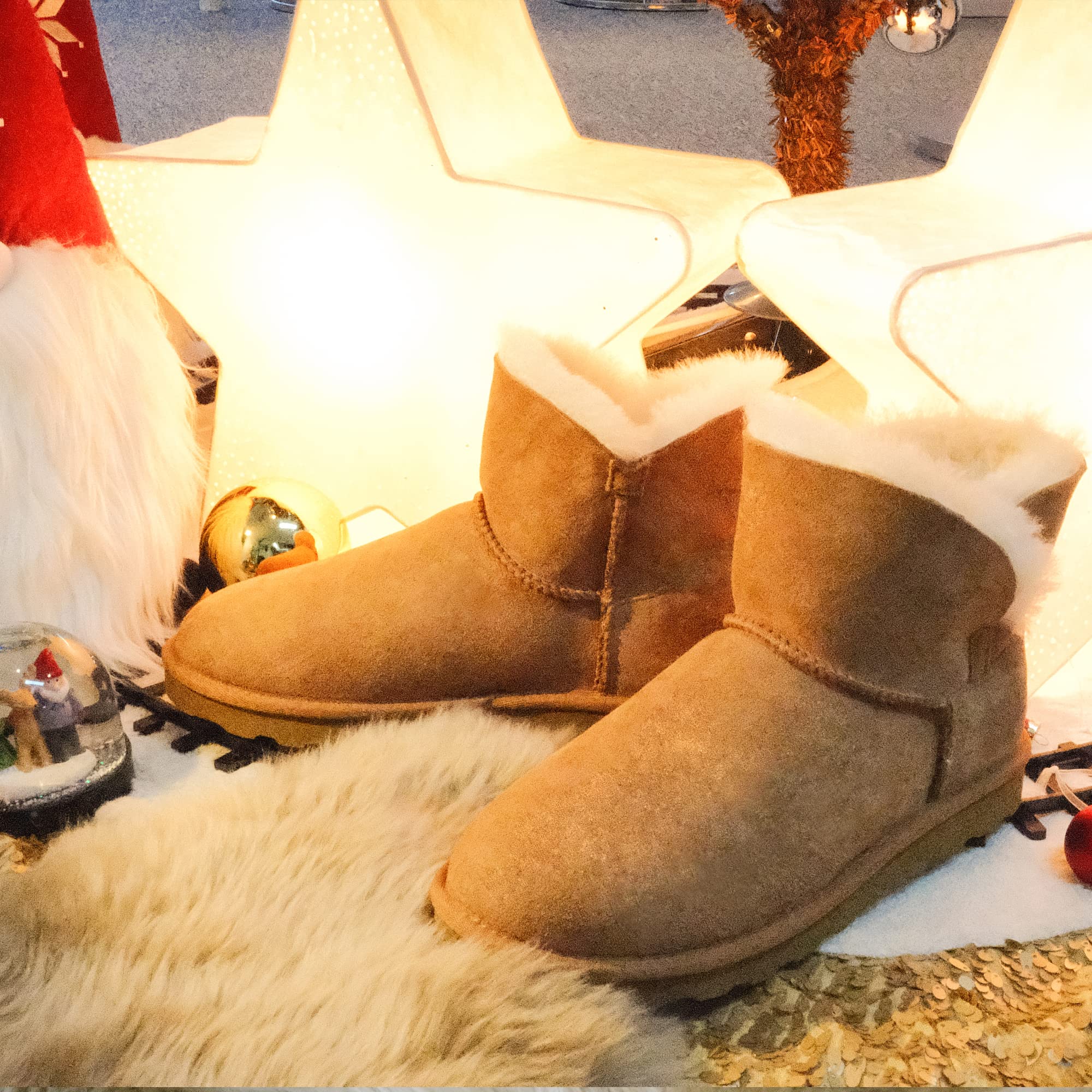 WaySoft Genuine Australian Sheepskin Winter Boots for Women - Waterproof & Warm Shearling Snow Boots - Perfect for Cold Weather, Snow Days & Outdoor Activities