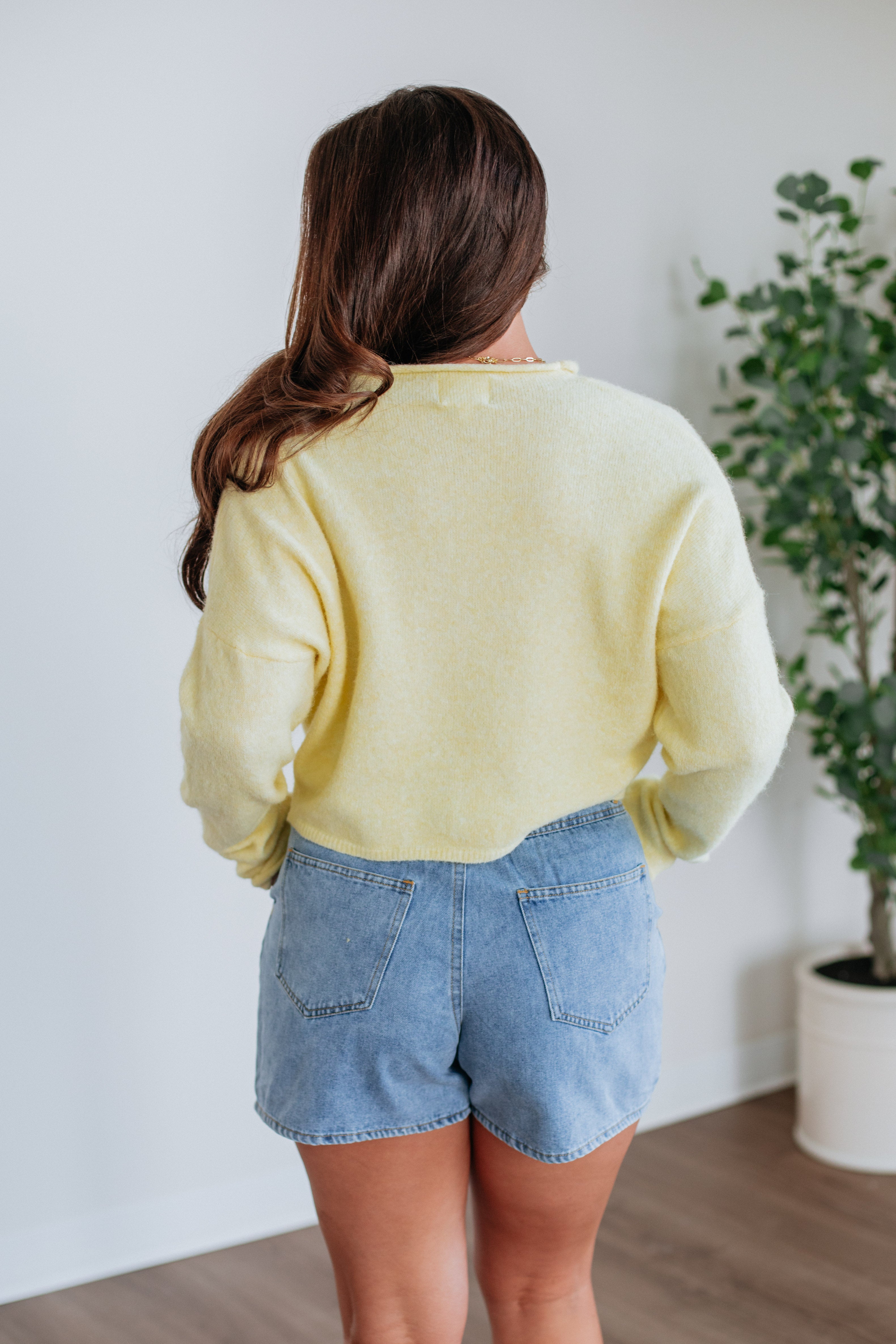 Brooke Cardigan for Women - Soft Butter Yellow Knit Sweater | Cozy Fall & Winter Layering, Casual Office Wear, Weekend Outfits