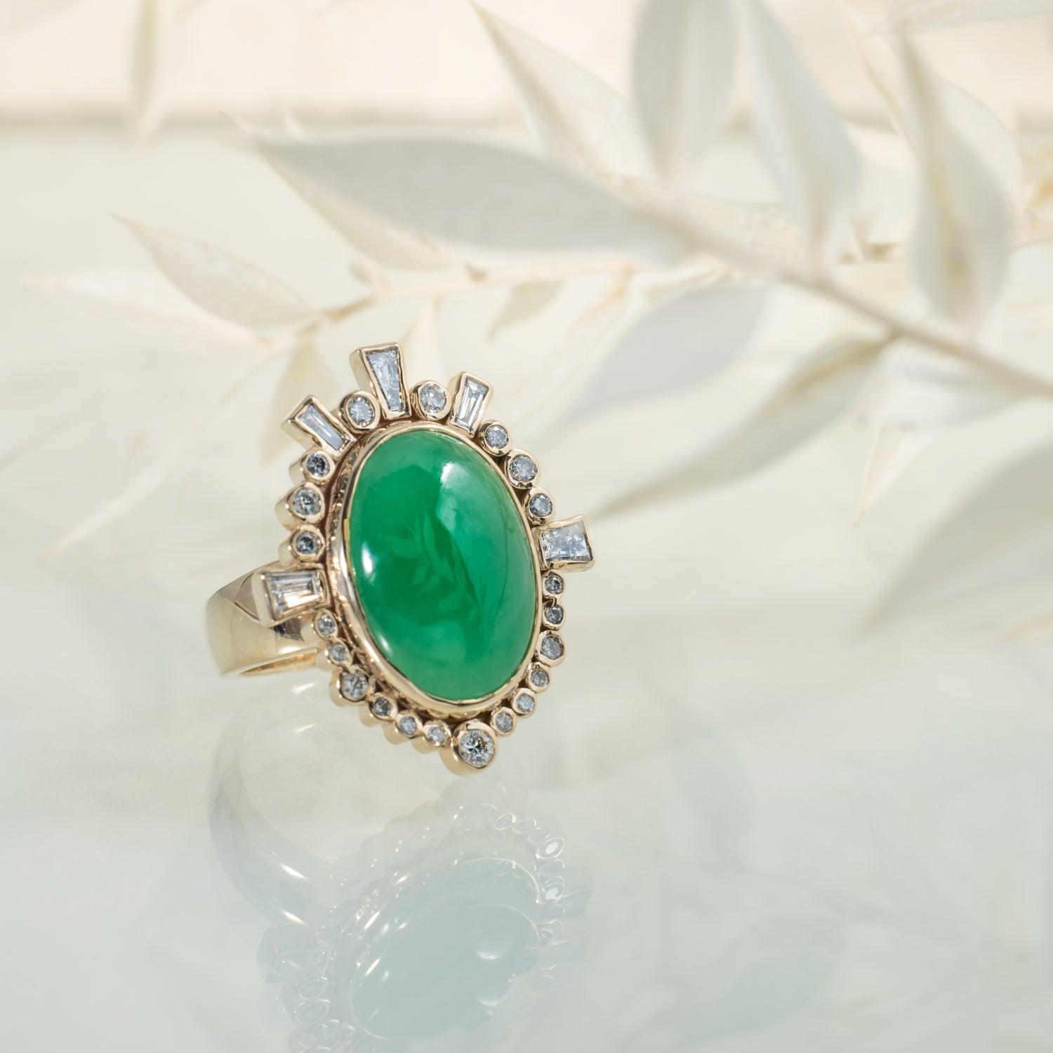 Elizabet Genuine Chrysoprase Sterling Silver Ring | Natural Gemstone Jewelry for Women | Perfect for Everyday Wear, Gift Giving & Special Occasions