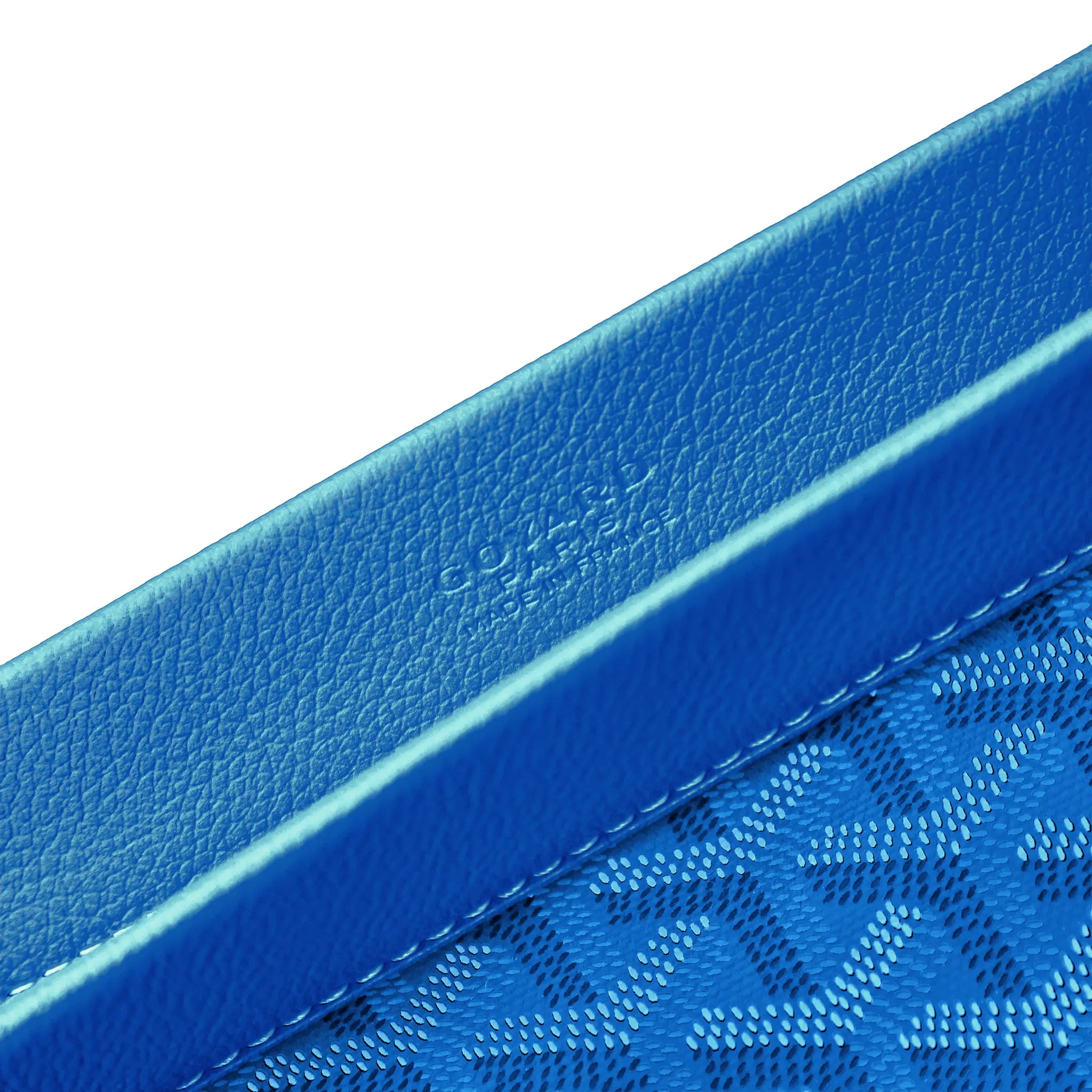 Goyard Conti Sky Blue Leather Pouch - Luxury Crossbody Bag for Women - Perfect for Travel, Shopping & Everyday Use