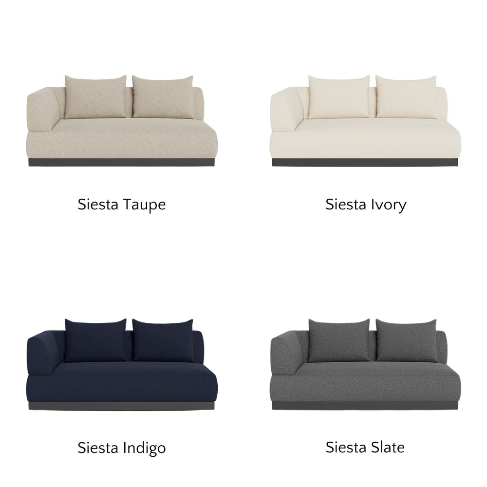 Amalfi 2-Seat Left-Arm Outdoor Sectional Sofa Set - Weather-Resistant Patio Furniture for Garden, Poolside & Backyard Relaxation