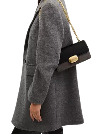 Coach Eliza Flap Crossbody Bag in Signature Canvas - Stylish & Compact Purse for Women, Perfect for Everyday Use, Work, and Travel