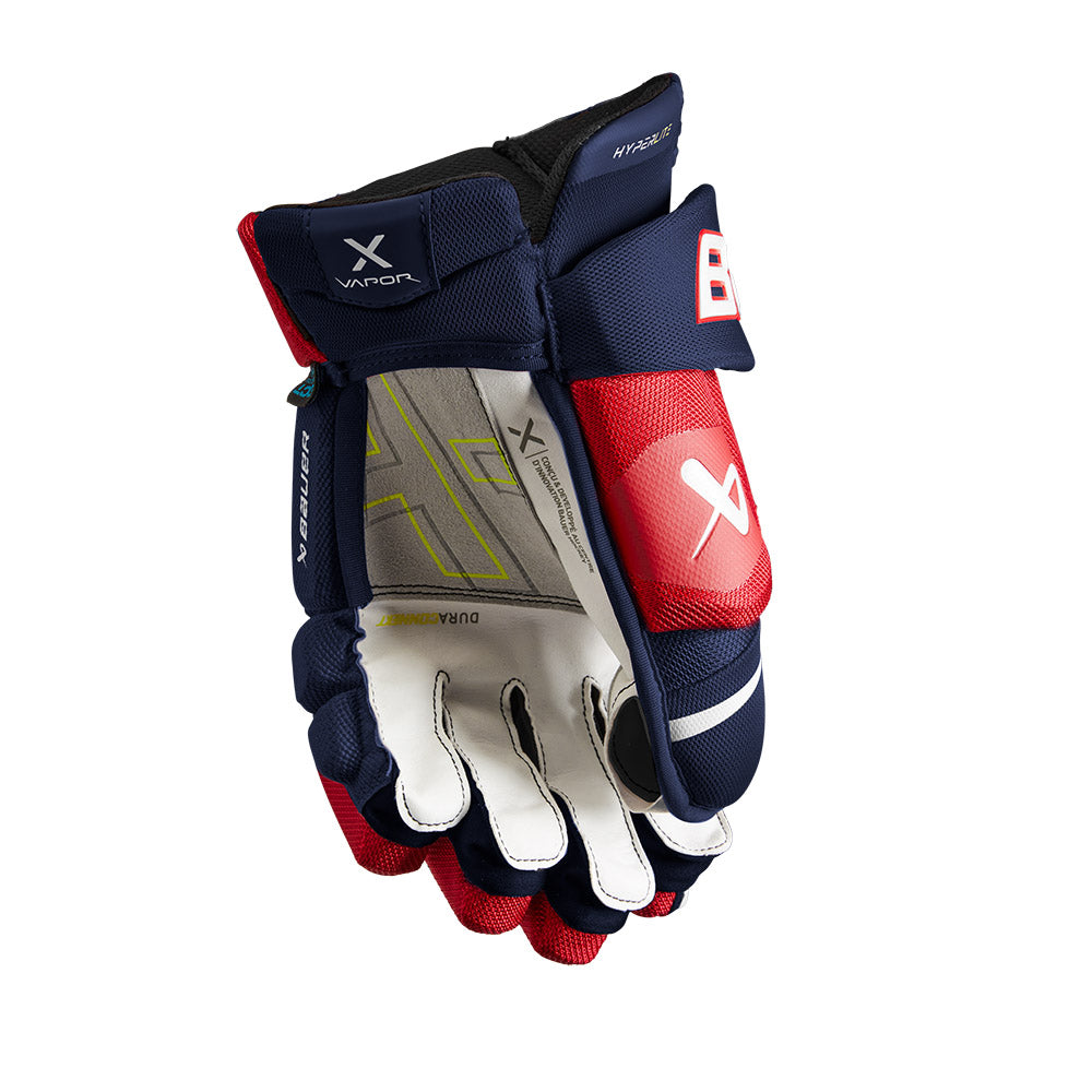 Bauer Vapor HyperLite Senior Ice Hockey Gloves - Lightweight Protective Gear for Hockey Players - Perfect for Games & Practice Sessions