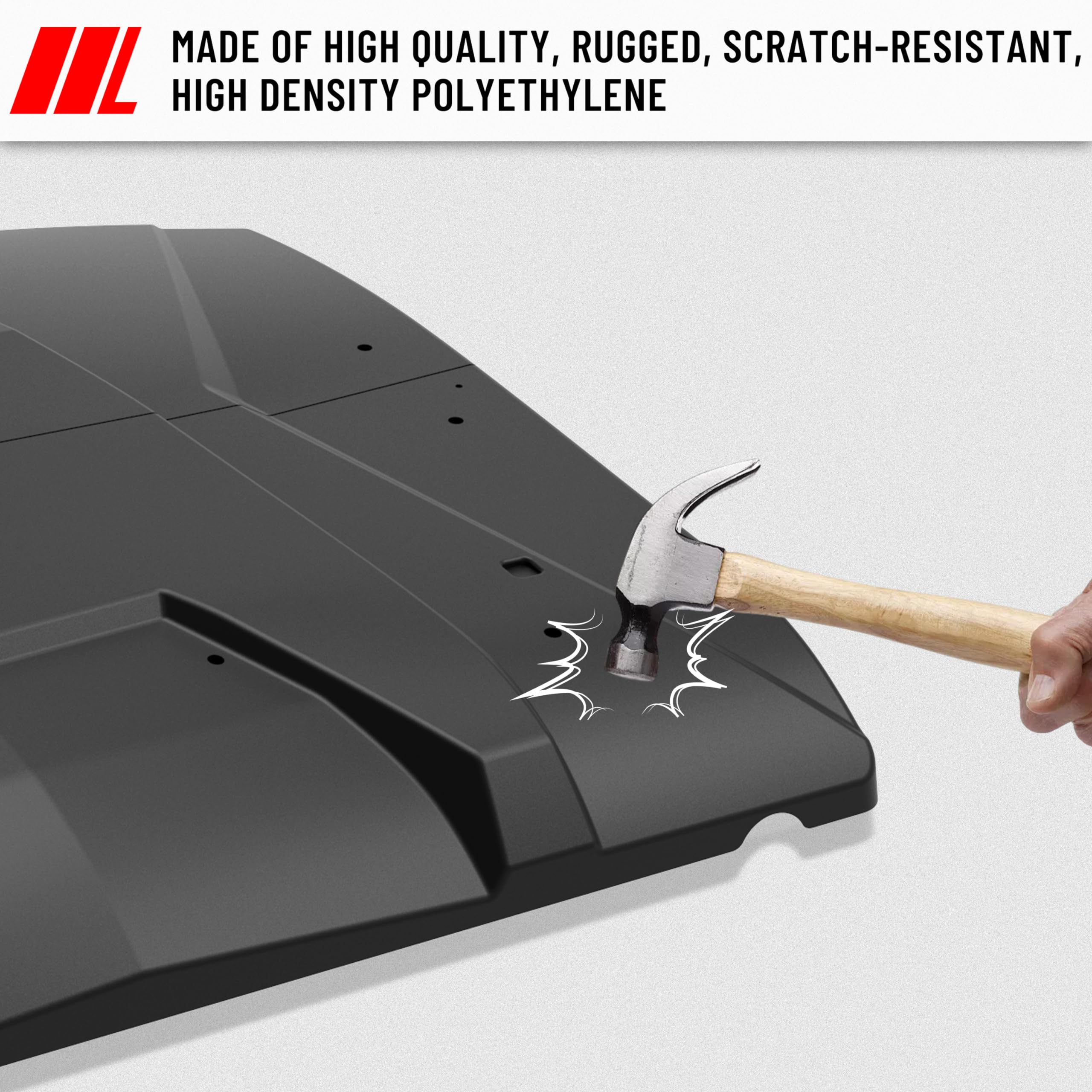 SAUTVS 2-Piece Hard Poly Roof with Sun Visor for Can-Am Trail Sport (2018-2025) & Commander (2021-2025) - Durable ATV UTV Accessories Replacement for OEM #715006218 - Perfect for Off-Roading, Hunting & Outdoor Adventures