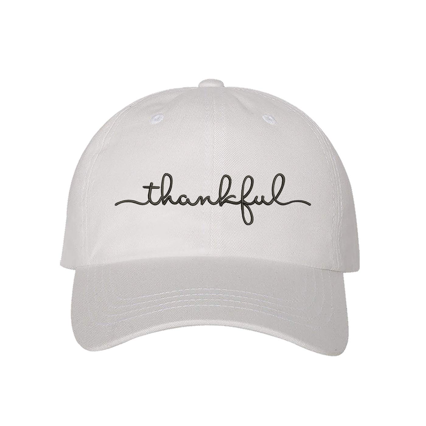 Perfecto Lifestyle Thankful Baseball Cap - Adjustable Dad Hat for Men & Women - Casual Unisex Hat for Outdoor, Sports & Everyday Wear