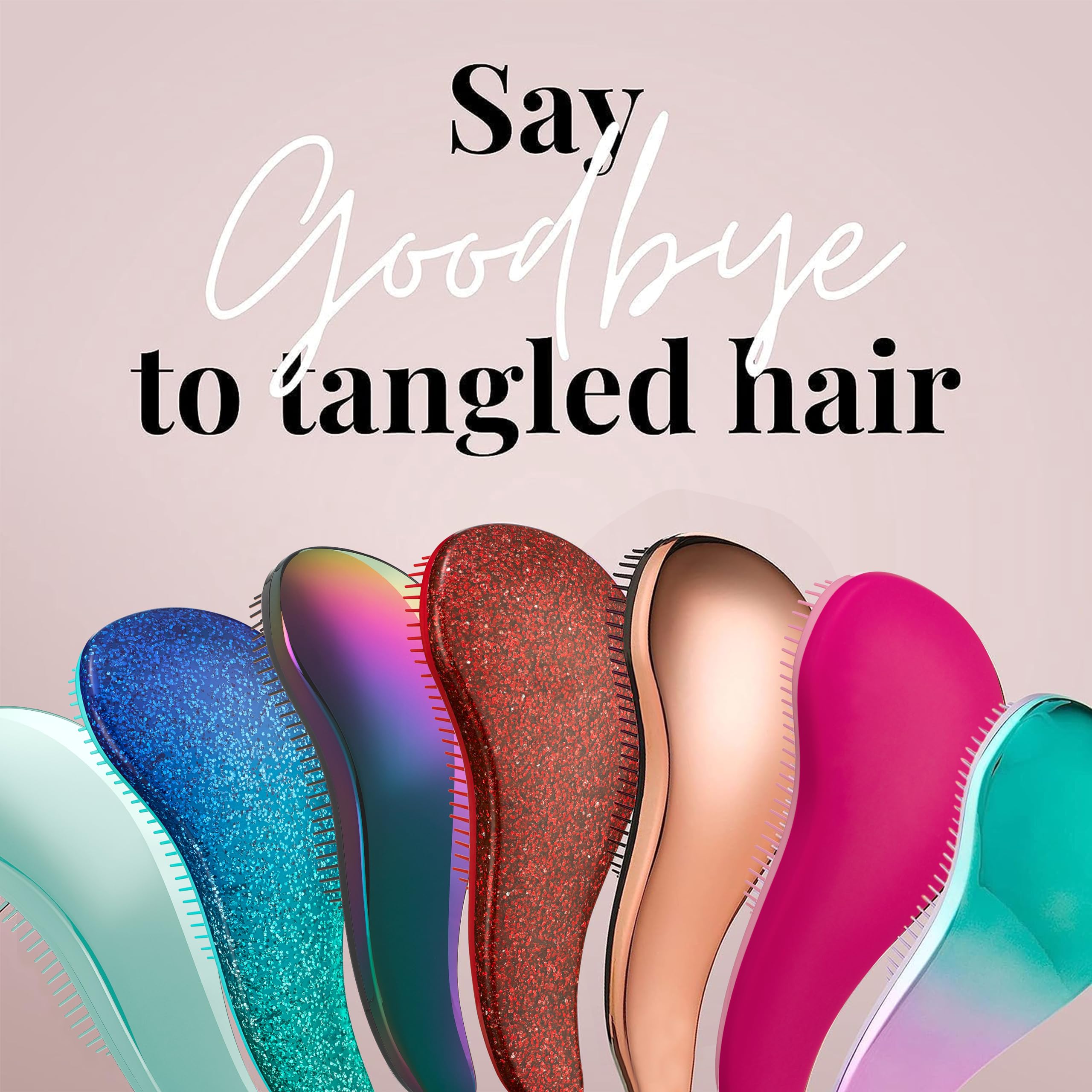 Lily England Detangling Hair Brush for All Hair Types - Kids & Women - Pain-Free Styling at Home