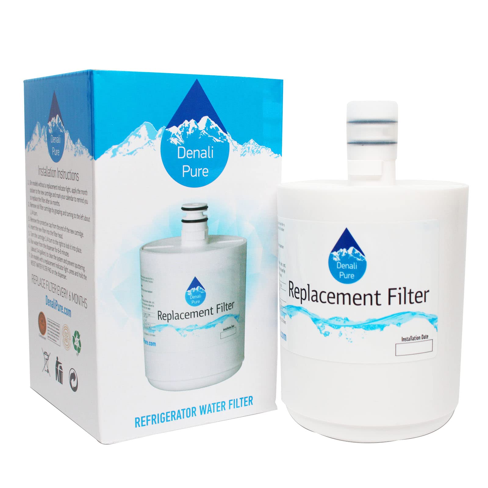 4-Pack LG LFX25974SW Refrigerator Water Filter Replacement - Compatible with LG 5231JA2002A & LT500P Fridge Water Filter Cartridges | Pure Drinking Water for Home & Office Use
