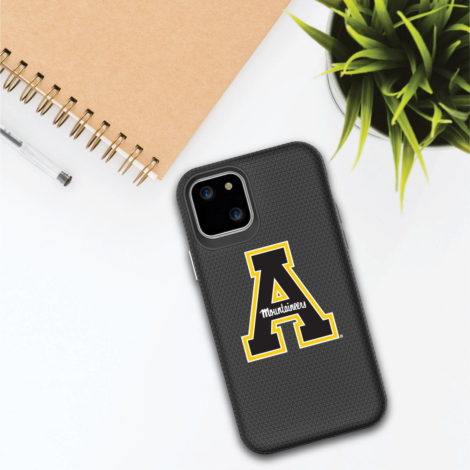 Durable OTM Essentials Phone Case for iPhone 12 Mini - Shockproof Hard Shell with Appalachian State University Design - Perfect for College Students & Everyday Protection