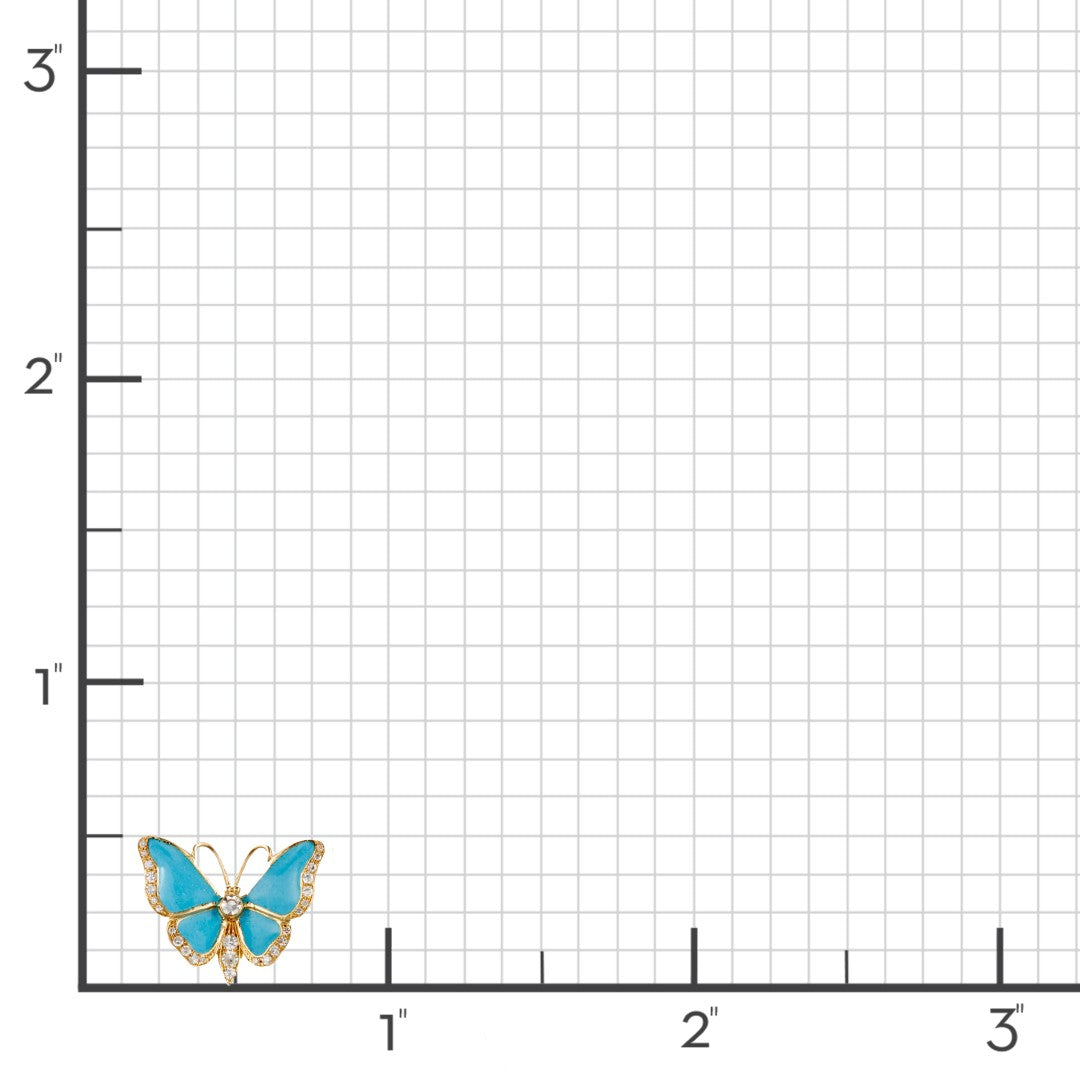 Exquisite Diamond & Blue Enamel Butterfly Stud Earrings for Women - Elegant Jewelry Gift for Birthday, Anniversary & Special Occasions