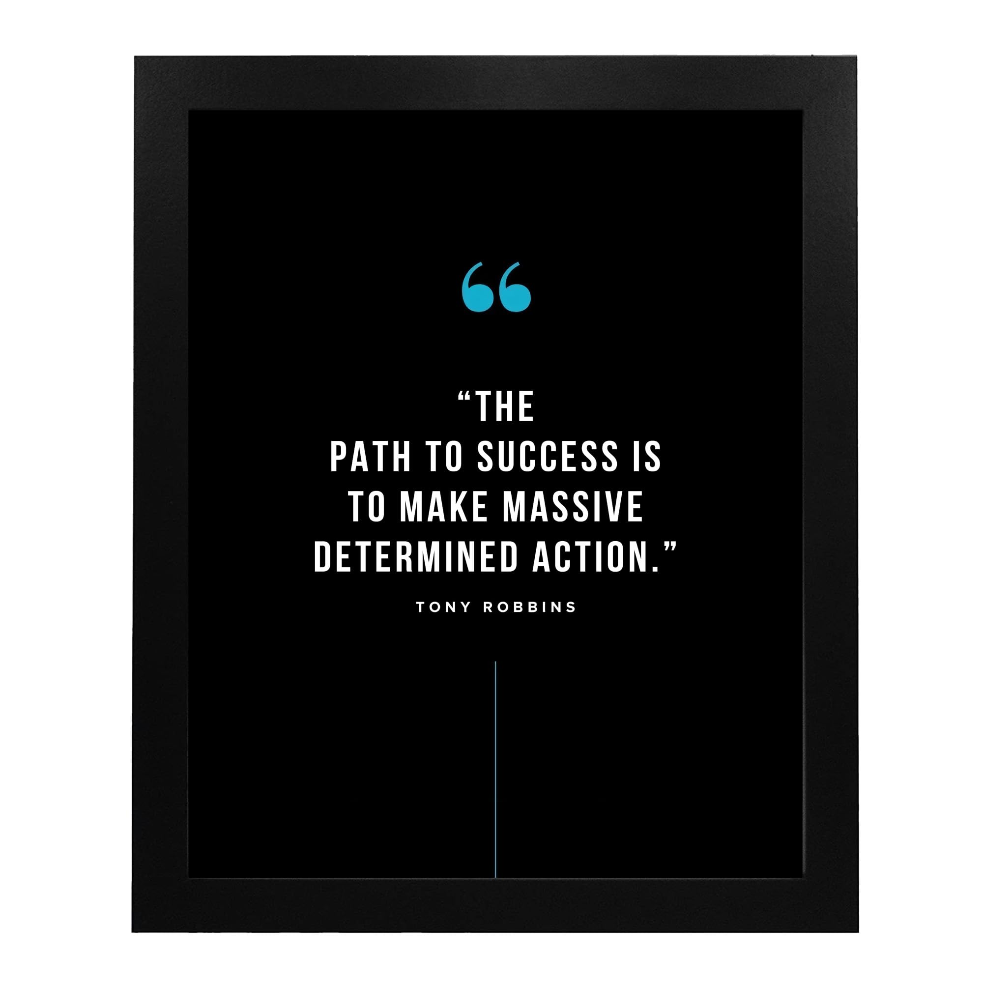 Tony Robbins Motivational Quotes Wall Art Print - Inspirational Success Path Typography for Home, Office & School Decor - Unframed 8x10 Inch - Perfect Gift for Graduation, Work Motivation & Daily Inspiration