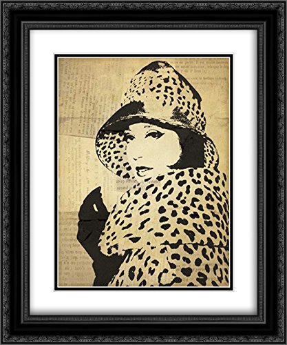 Wild Apple Portfolio 15x17 Black Ornate Framed Double Matted Museum Art Print - Fashion News II | Elegant Wall Decor for Living Room, Bedroom & Office