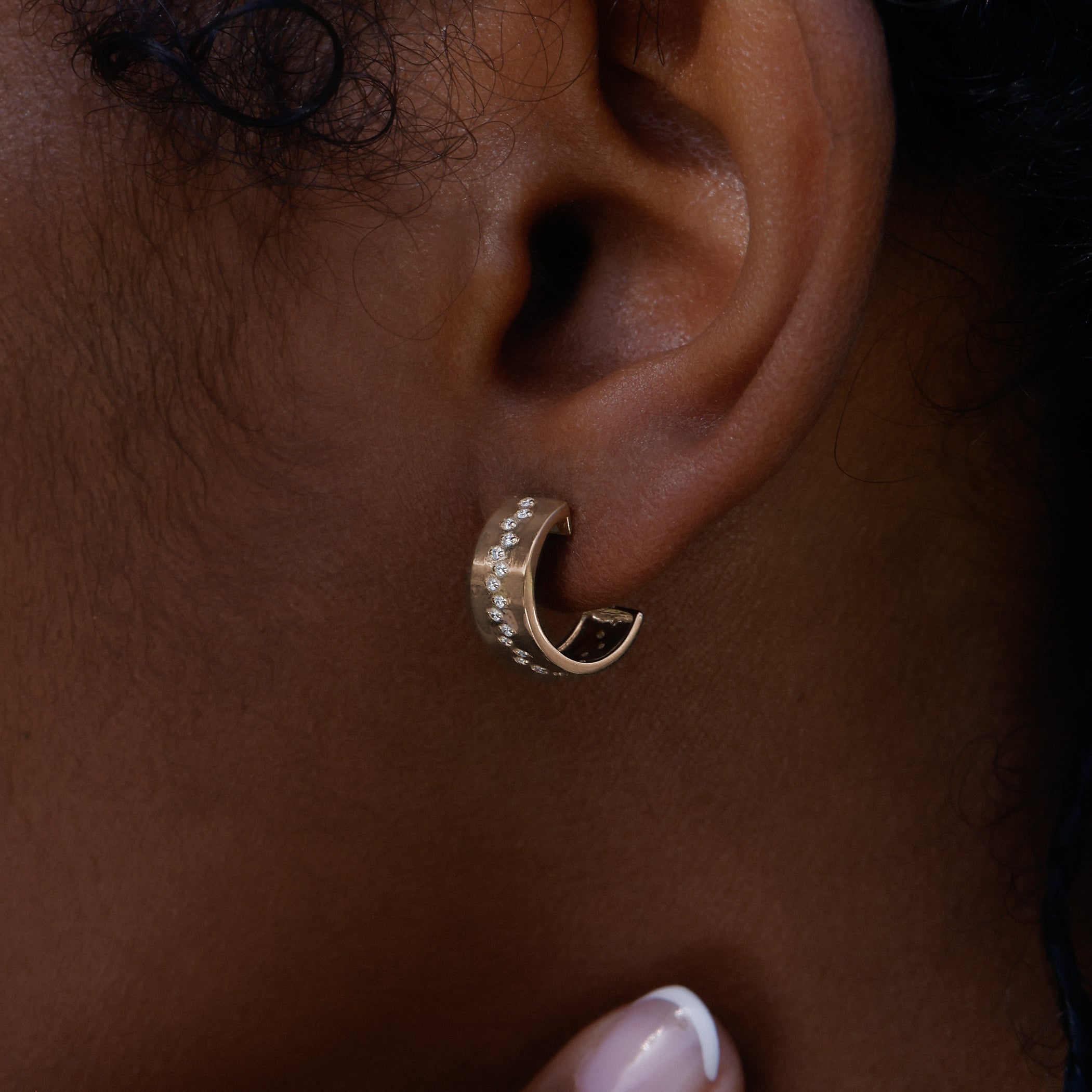 Diamond Stream Cuff Earrings for Women – Elegant Dangle Earrings for Parties, Weddings & Special Occasions