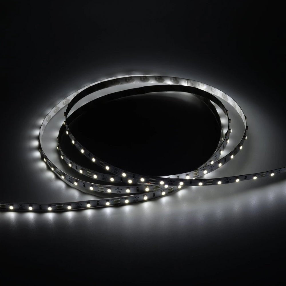 12V LED Strip Lights with DC Connector - IP20 Waterproof, 192 Lumens/ft, Flexible LED Tape Lighting for Home, Kitchen, Bedroom, and DIY Projects