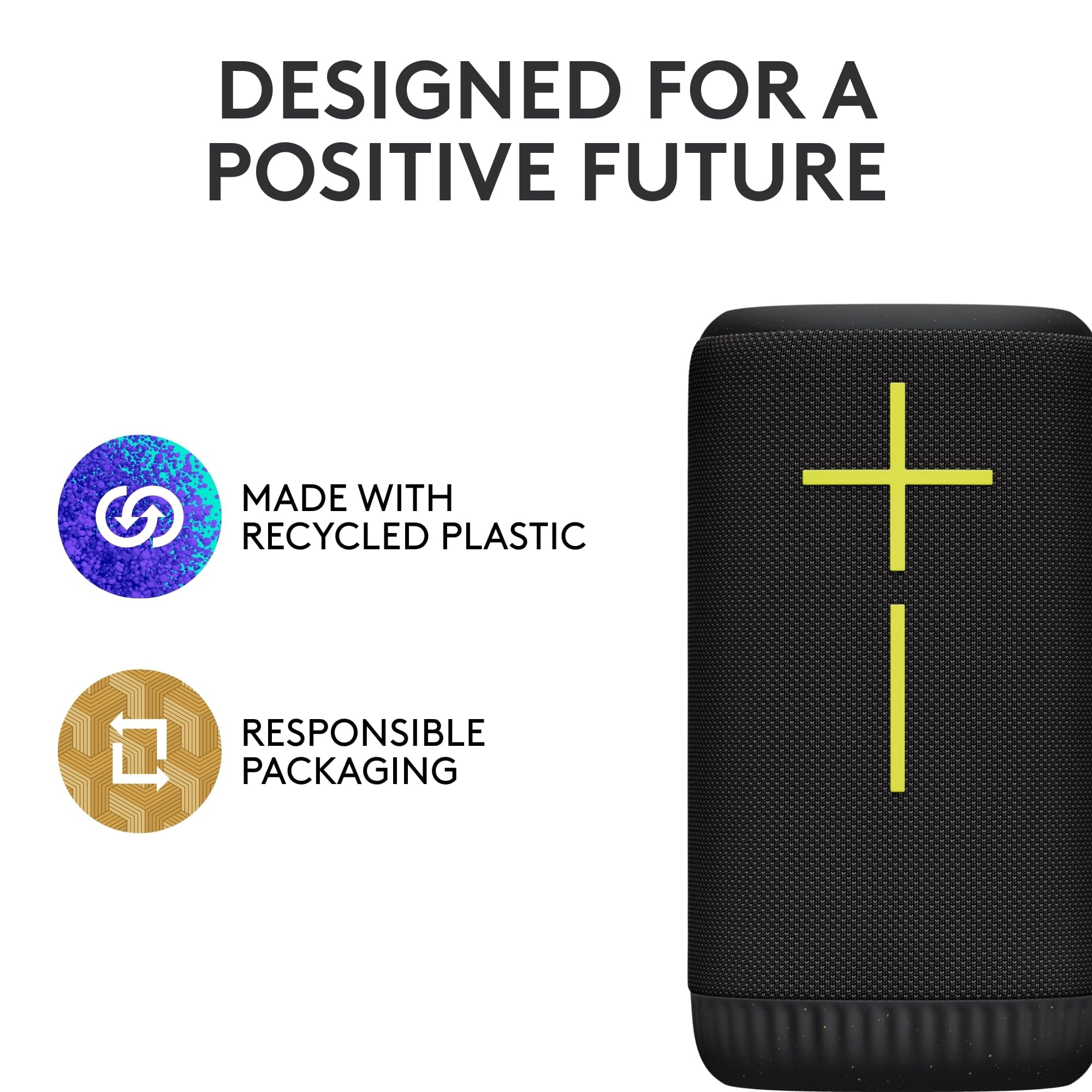 Ultimate Ears EVERBOOM Wireless Bluetooth Speaker - IP67 Waterproof & Floatable, 20-Hour Battery, 180ft Range, 360° Immersive Sound with Deep Bass (Black) | Perfect for Pool Parties, Beach Trips & Outdoor Adventures