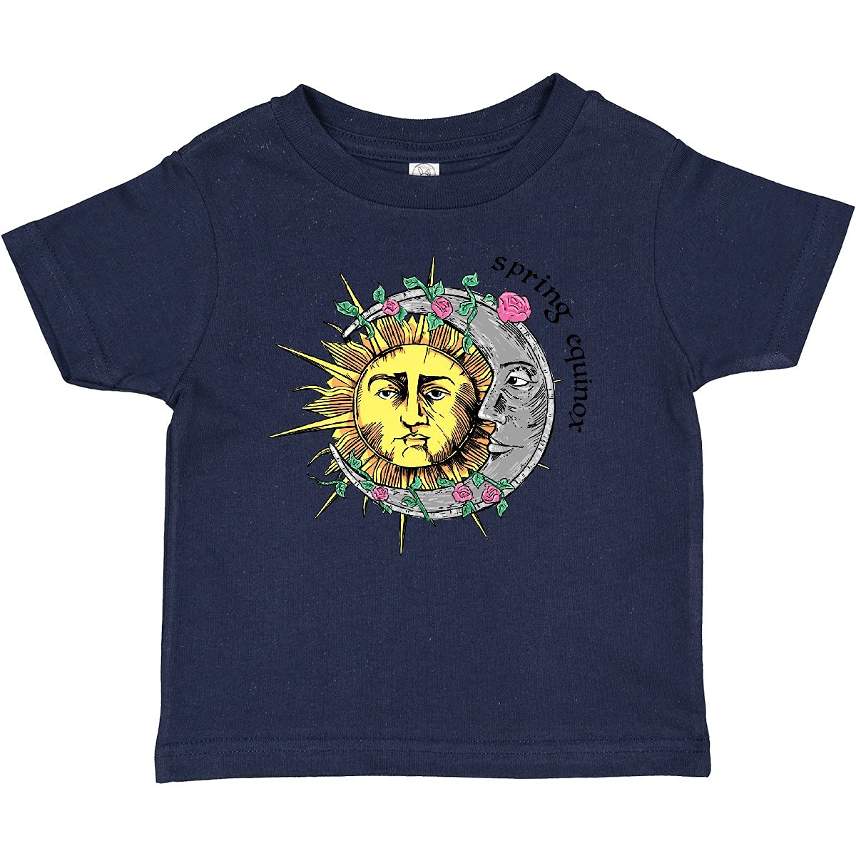 Inktastic 1st Day of Spring Sun and Moon Equinox Baby T-Shirt - Cute Spring Outfit for Boys & Girls, Easter Gift, Seasonal Photoshoot, Baby Shower Present
