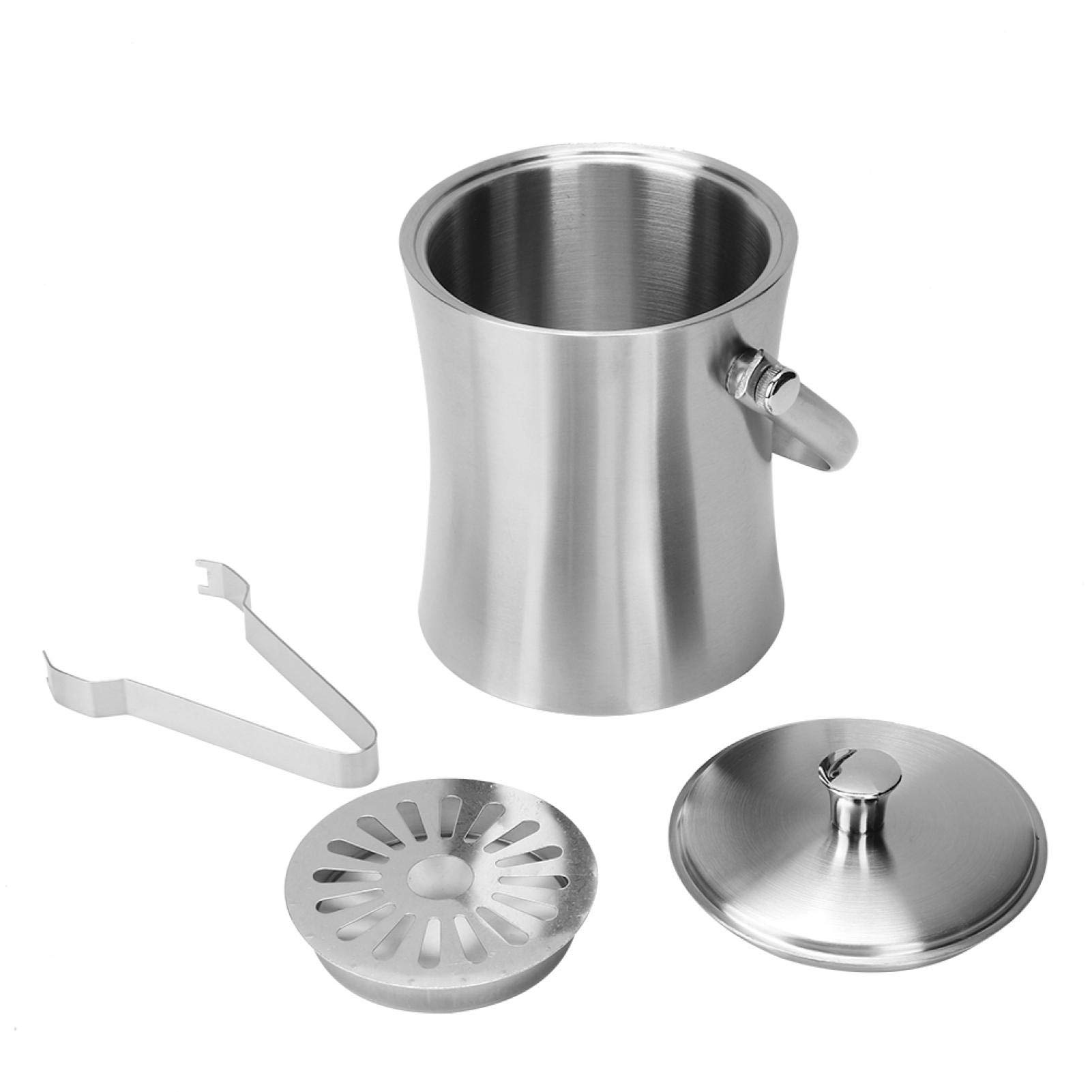 1L Beer & Champagne Ice Barrel Bucket - Stainless Steel Drink Cooler for Bar, Restaurant, Cafe & Party - Perfect for Chilling Beverages at Weddings, BBQs & Outdoor Events