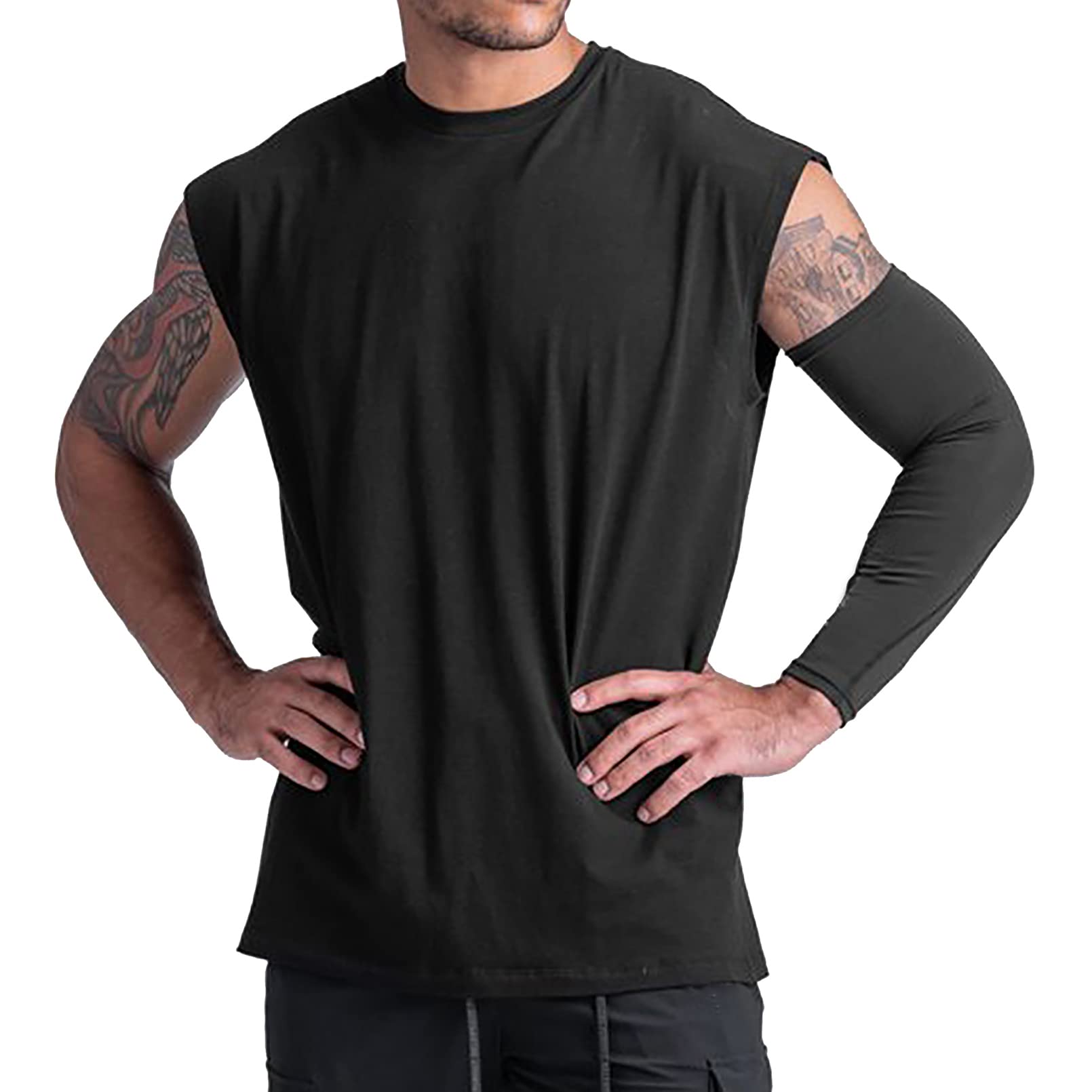 BOOMLEMON Men's Workout Tank Top - Gym Muscle Tee for Fitness & Bodybuilding - Breathable Sleeveless T-Shirt for Men - Perfect for Workouts, Running & Summer Training