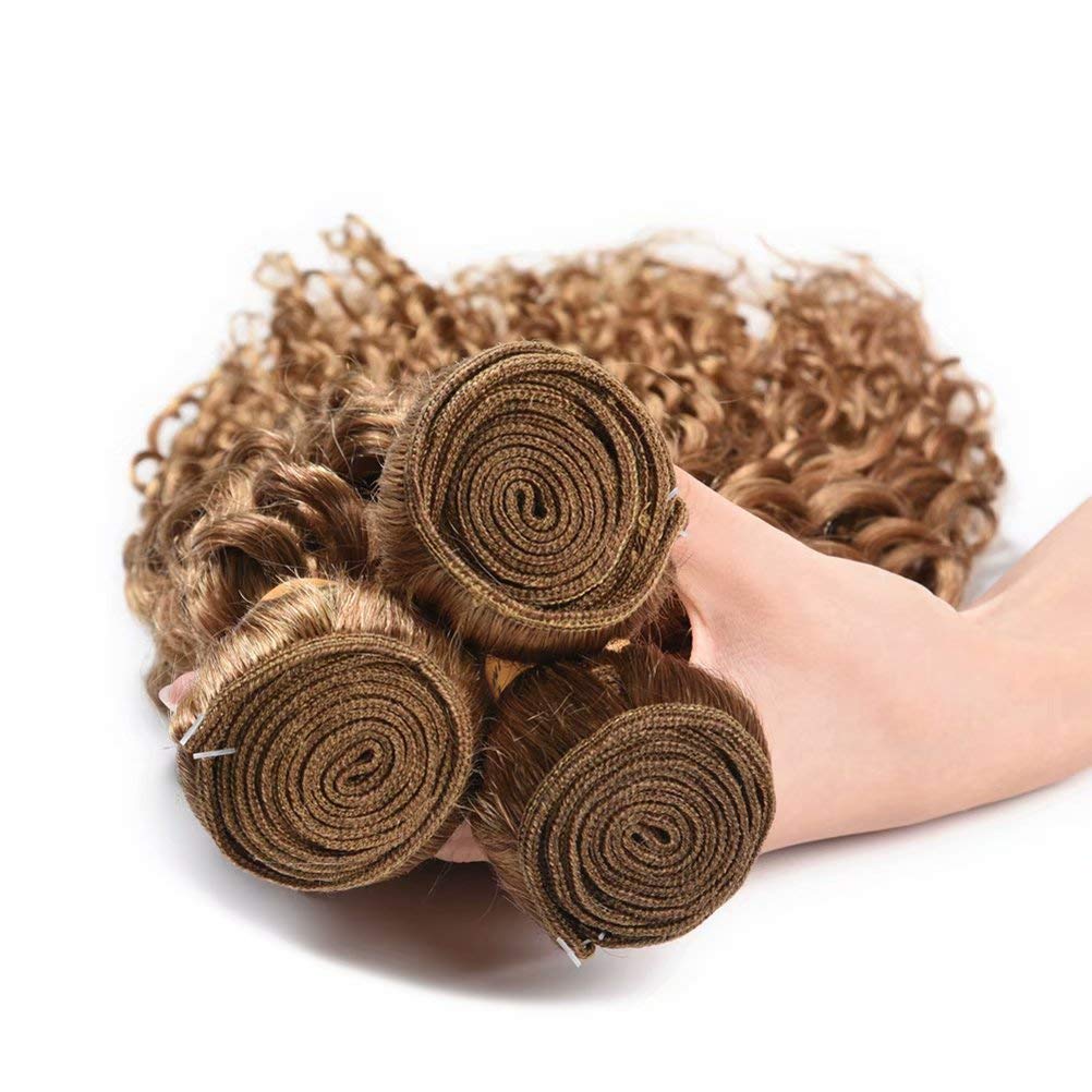 WOME Remy Peruvian Curly Human Hair Bundles - 3 Bundles (10