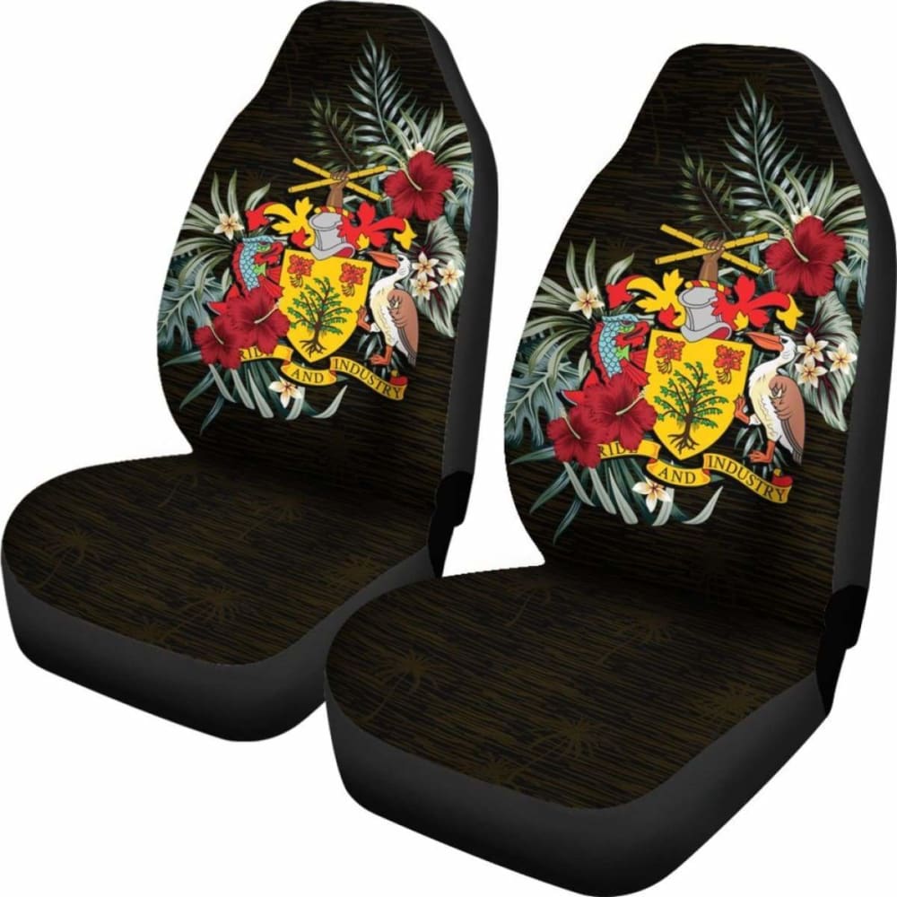Barbados Hibiscus Car Seat Covers - Premium Floral Design for Cars, SUVs & Trucks - Universal Fit 7 Series (232125) - Perfect for Beach Trips, Summer Drives & Tropical Vibes