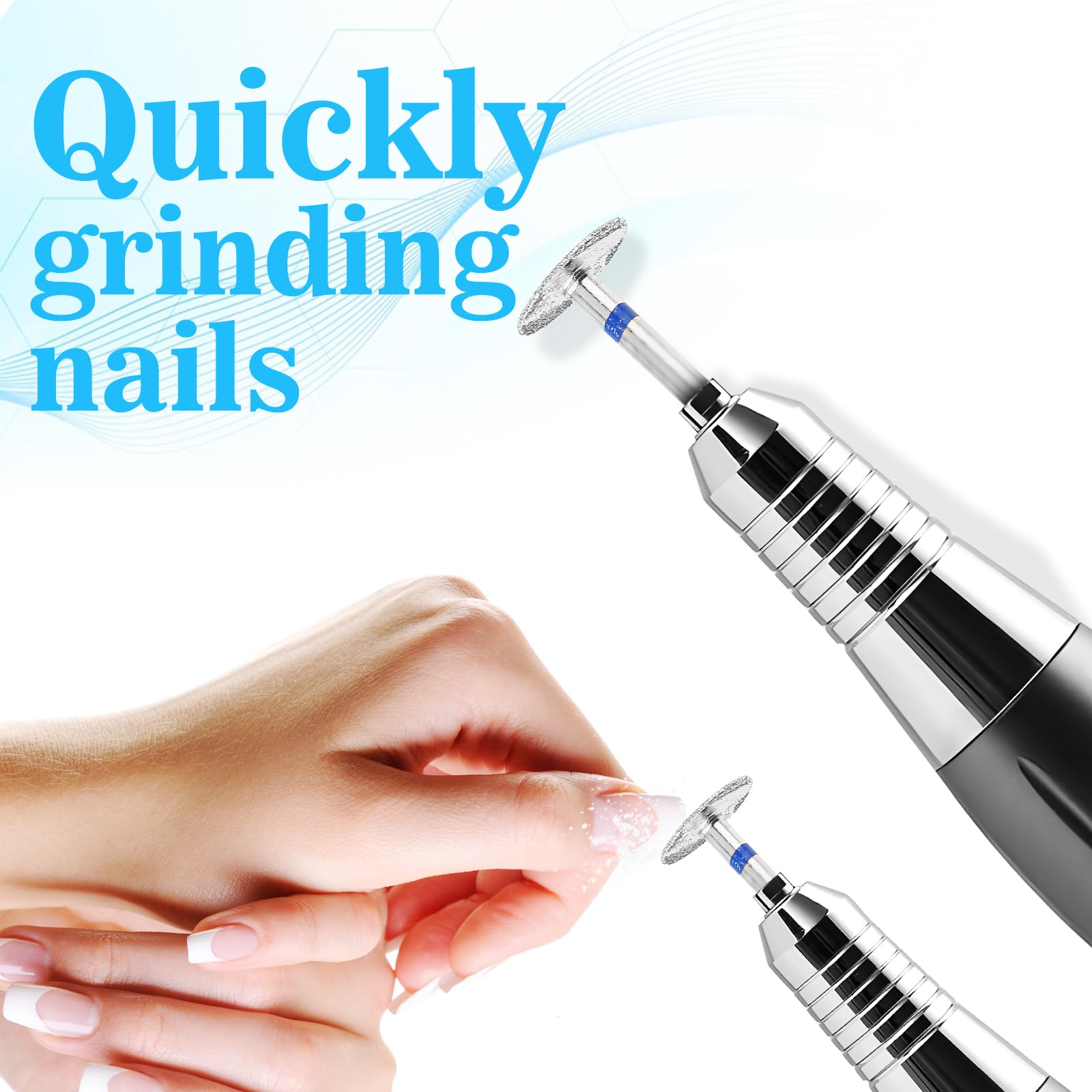 Jeffdad 3 Pcs Disc Nail Drill Bits - Electric Foot File & Pedicure Drill Bits for Callus Remover, Professional Manicure & Pedicure Tools (No.103) - Perfect for Salon, Spa & At-Home Nail Care