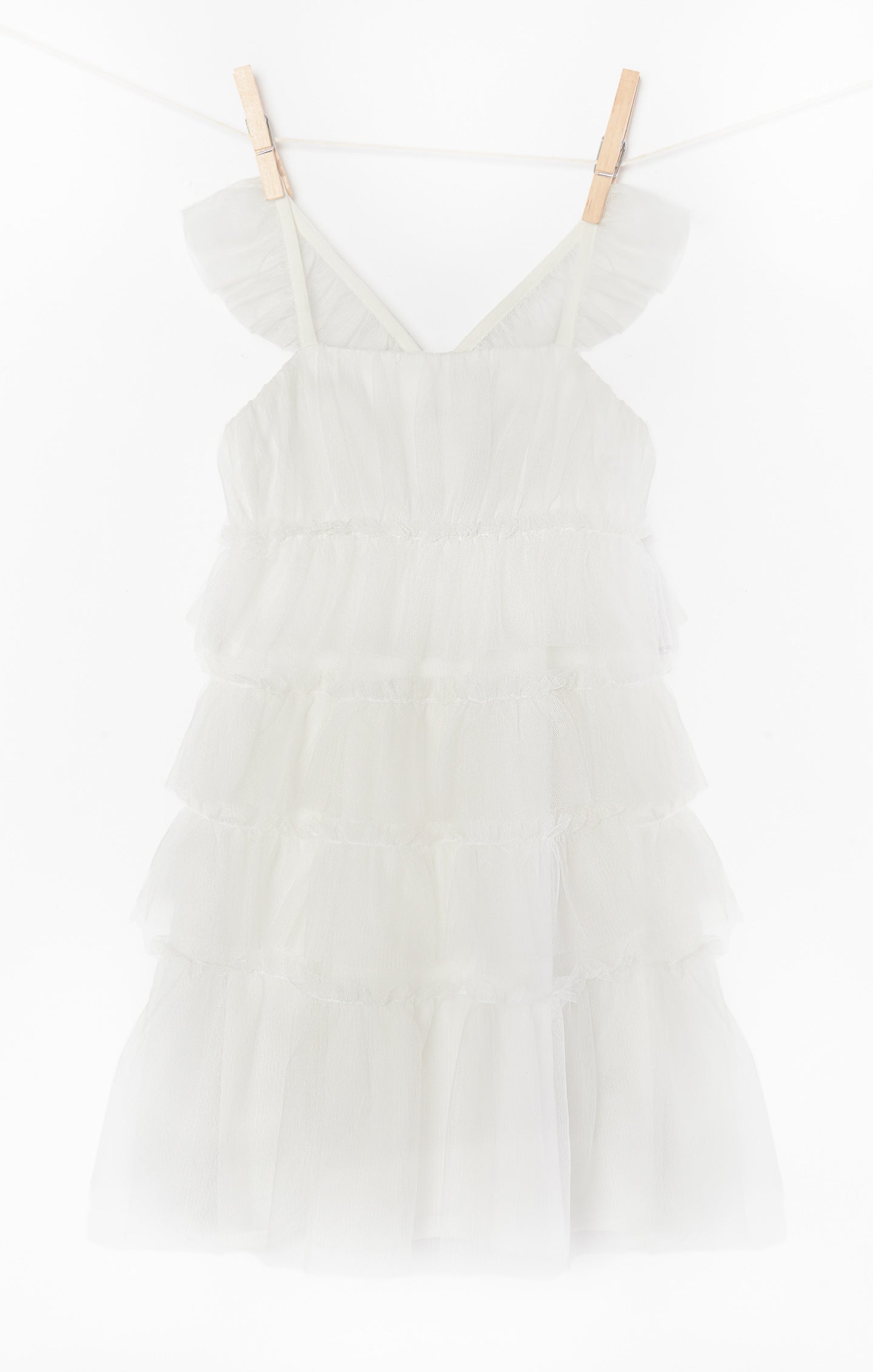 Little Fairytale Dress for Girls - White Tulle Princess Party Dress | Perfect for Birthday, Pageant, Flower Girl & Special Occasions