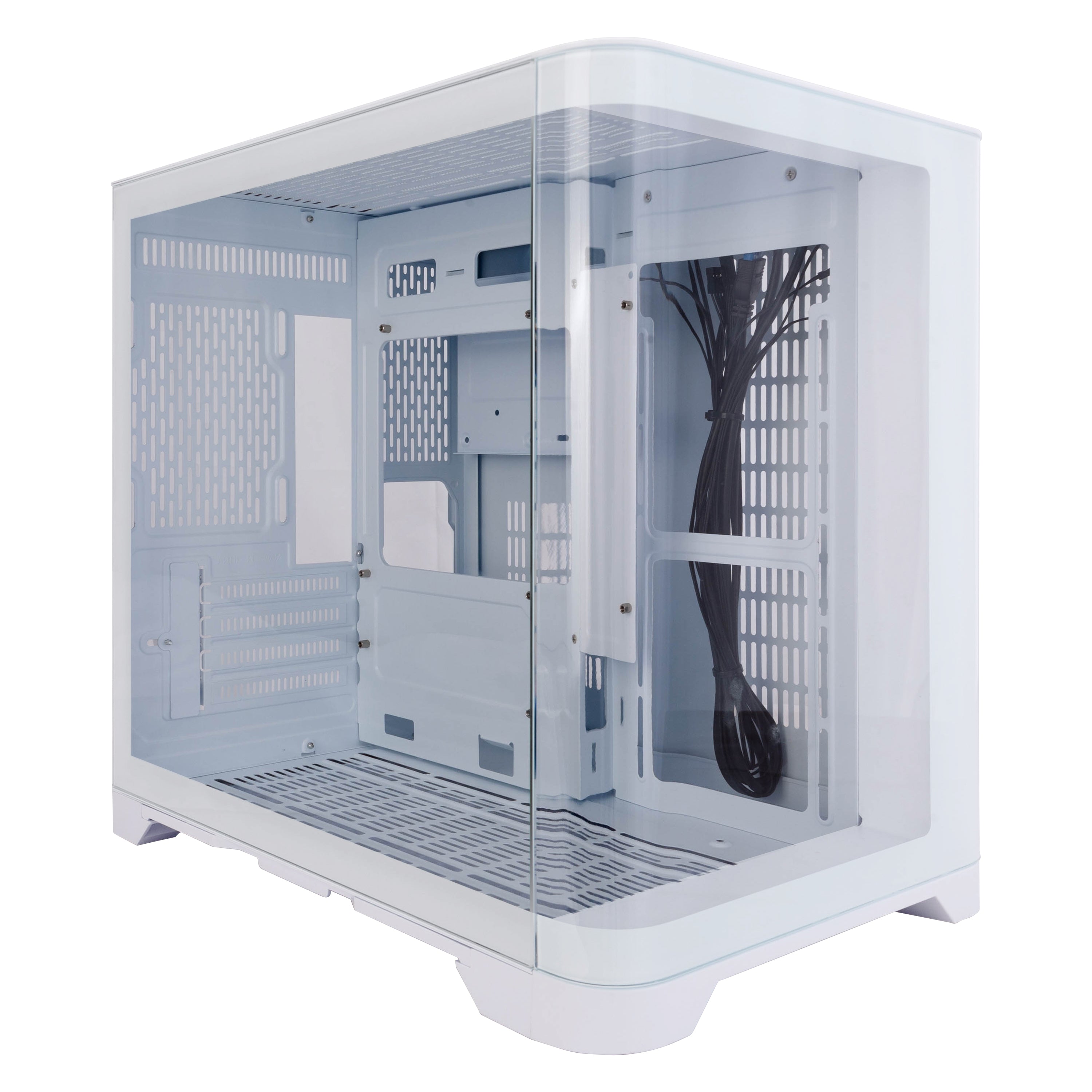 1st Player UV5 M ATX ITX PC Gaming Case - Compact White Computer Case for High Performance Gaming PCs | Perfect for Small Form Factor Builds & Home Office Setups