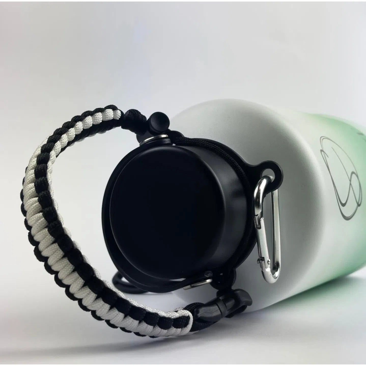 Paracord Handle with Clip for Water Bottles - Durable & Adjustable for Hiking, Camping, and Outdoor Adventures