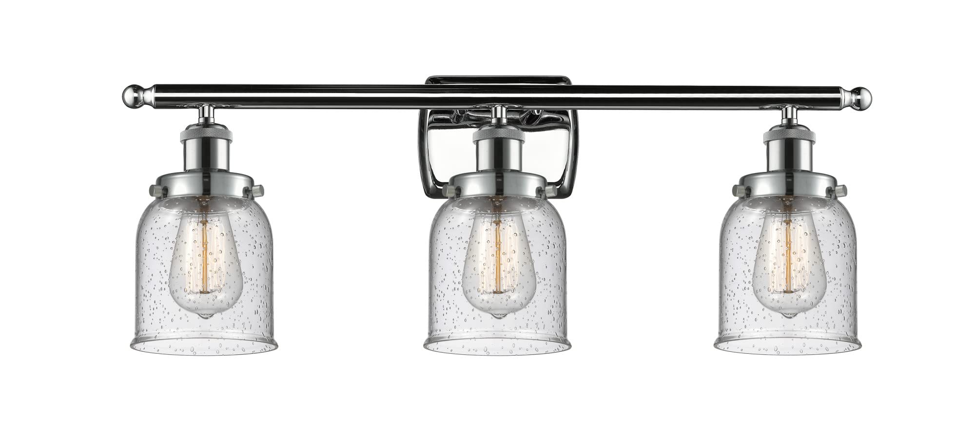 Ballston Collection 3-Light Bathroom Vanity Fixture in Chrome Finish - Elegant Transitional Design for Modern Bathrooms, Perfect for Master Bath or Guest Bathroom Lighting