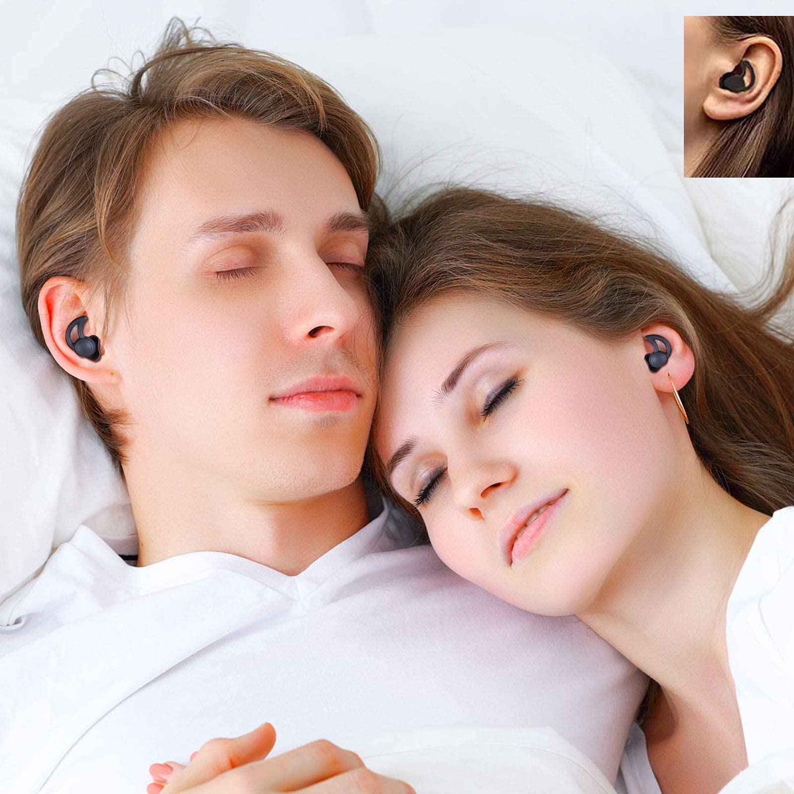 BACTIM 3 Pack Reusable Noise Cancelling Ear Plugs - Soft Silicone Hearing Protection for Sleeping, Shooting, Travel & Work - Includes Storage Case (Black, Grey, Red) - Perfect for Concerts, Motorcycles & Studying
