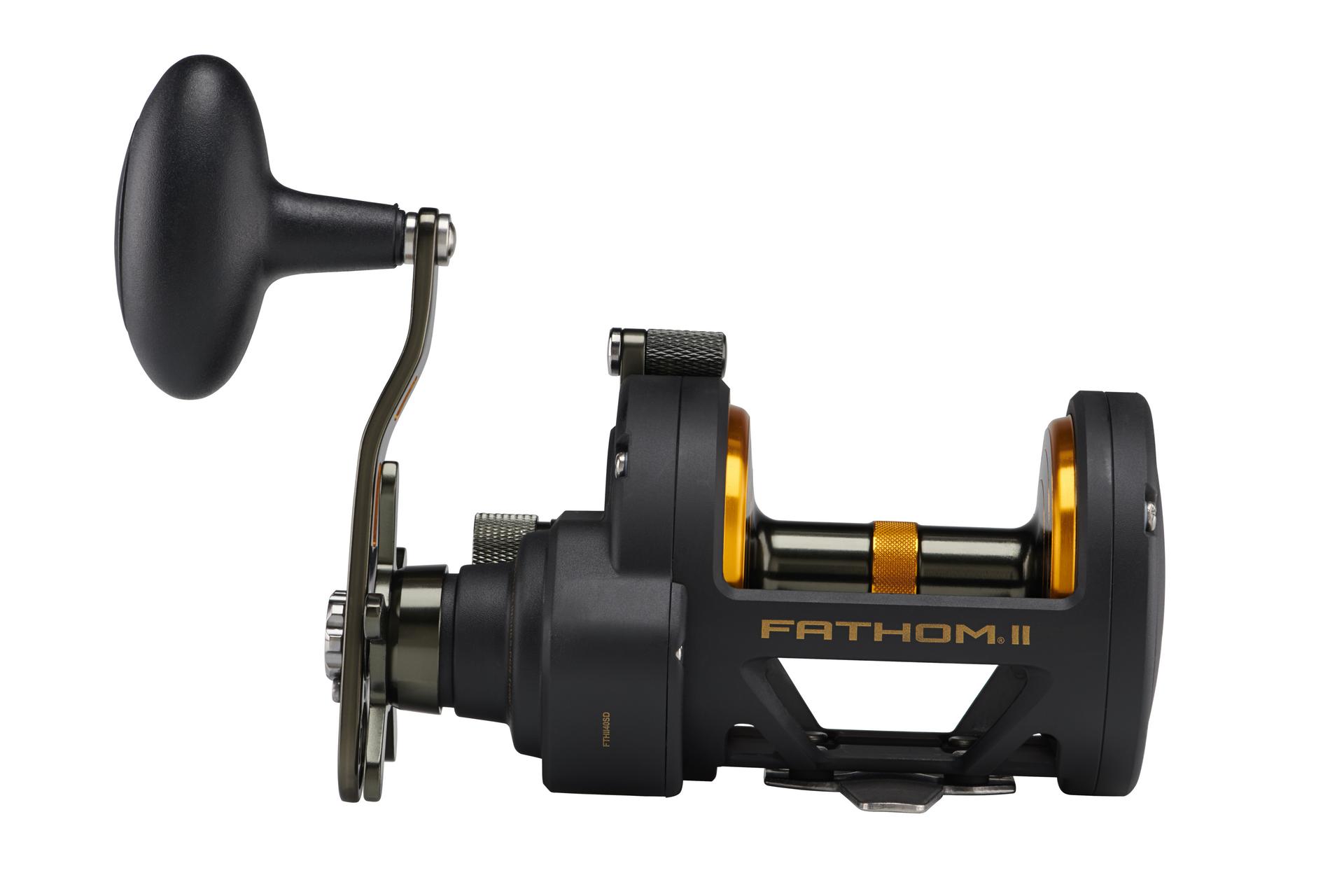 PENN Fathom™ II Star Drag Conventional Fishing Reel - Saltwater & Freshwater Fishing Gear for Offshore, Surf, and Boat Anglers