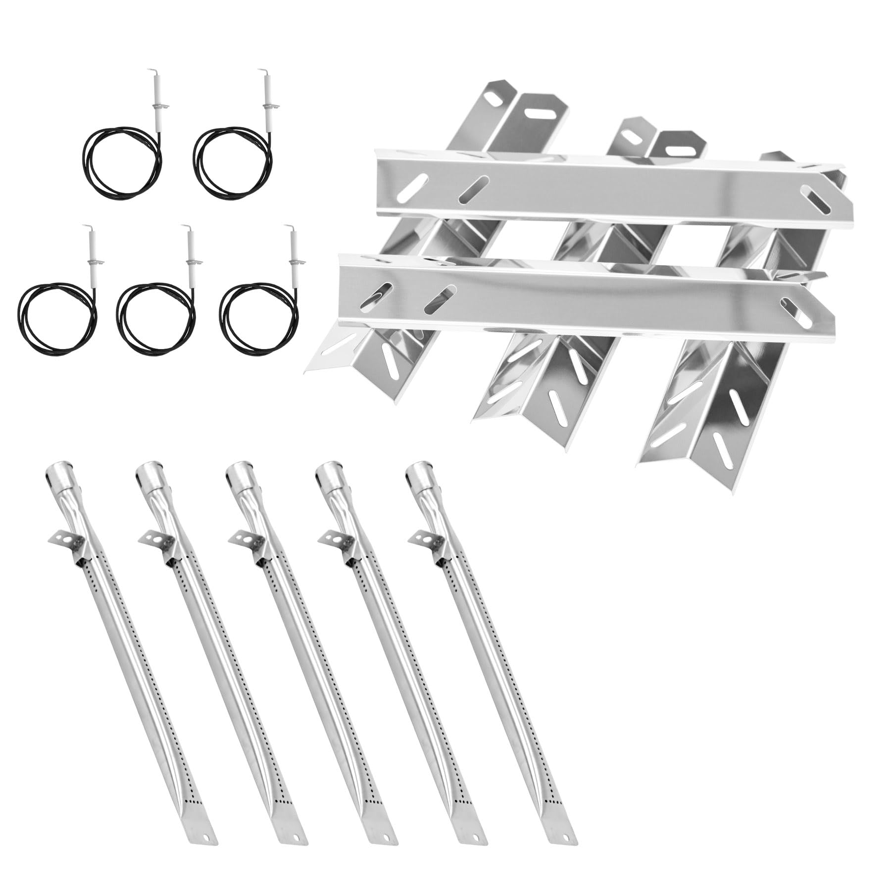 **Cuisinart GAS9556AS Grill Replacement Parts - Compatible with GAS9456AS, 2556, GAS2456AS, GAS2556AS, GAS1456ASO - Burner & Heat Plate for 3-in-1, 4 & 5 Burner Gas Grills - Perfect for Outdoor BBQ, Camping & Backyard Cooking**