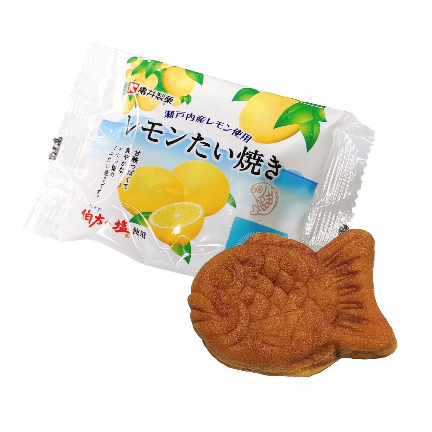 Delicious Lemon Taiyaki Fish-Shaped Cakes with Sweet Red Bean Filling - Pack of 10 | Perfect for Breakfast, Snacks, and Japanese-Themed Parties