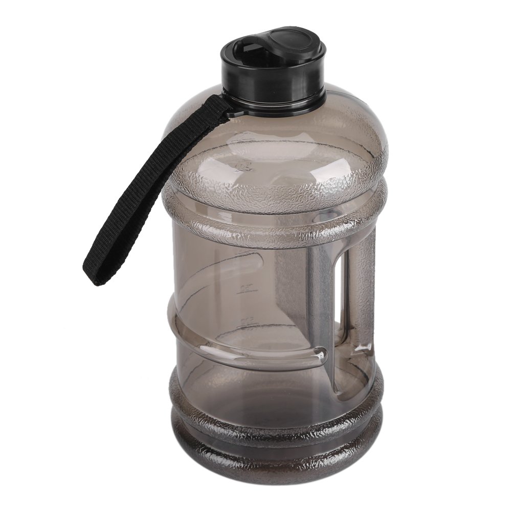 2200ml Large Capacity Sports Water Bottle - Leakproof & Durable for Outdoor Activities, Camping, Workouts, Gym & Fitness - Perfect for Hiking, Running & Office Use (Black)