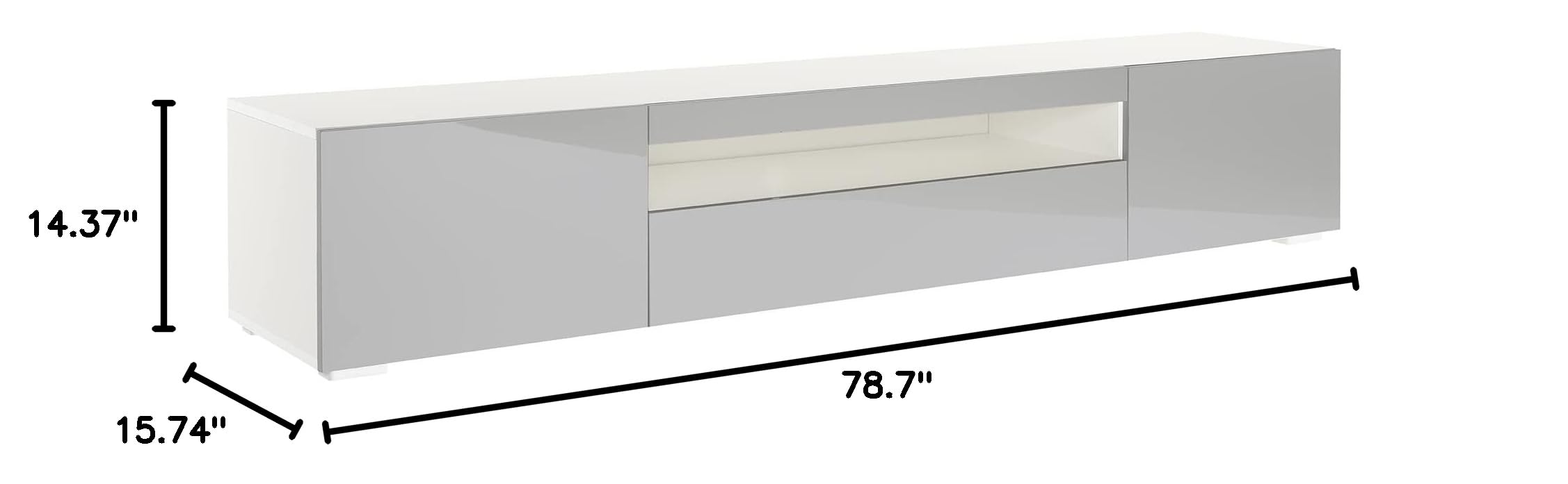 Modern Grey & White 78.7