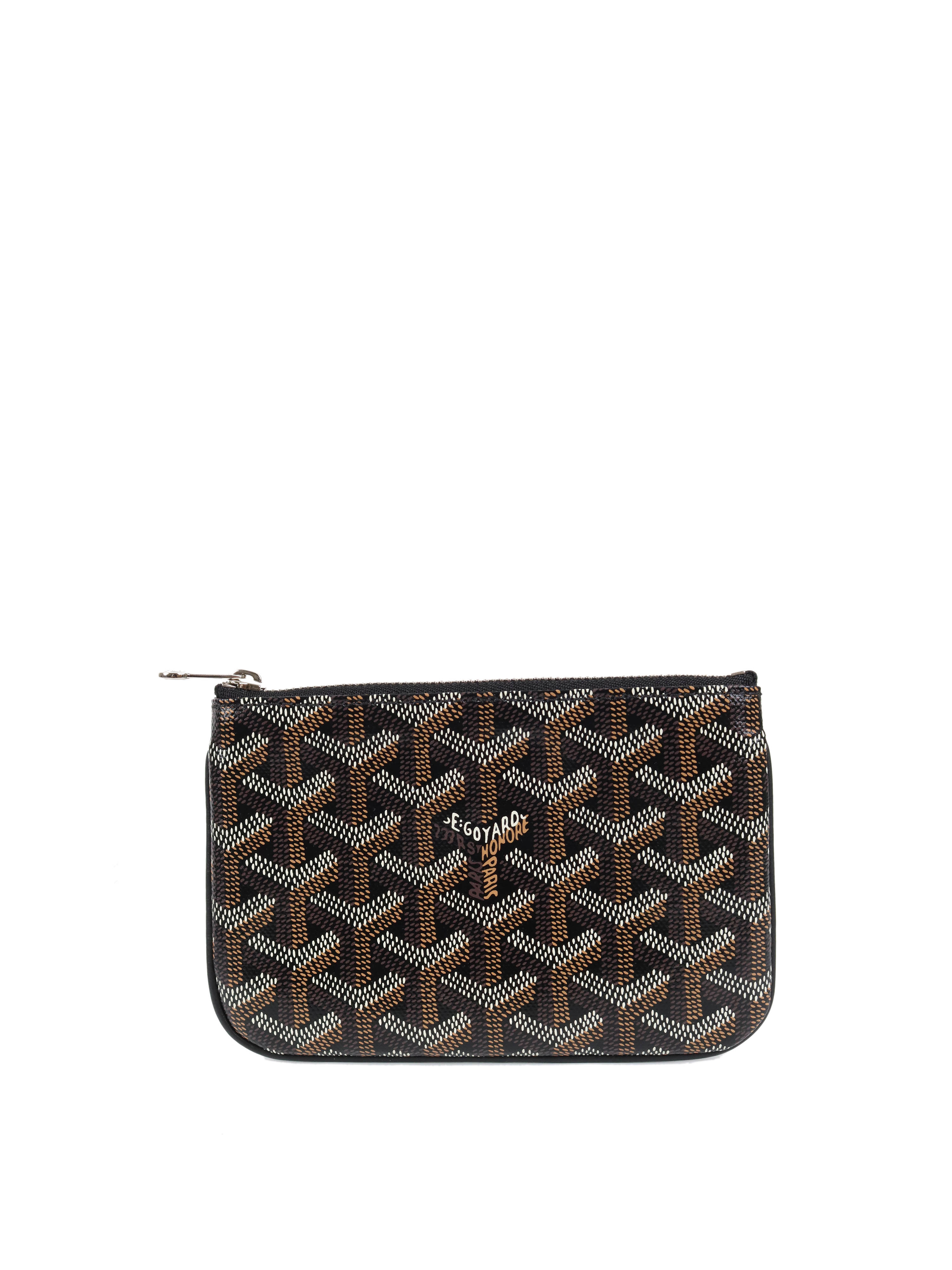 Goyard Black Senat Mini Wallet Purse - Compact Luxury Card Holder for Women & Men - Perfect for Everyday Use, Travel & Business