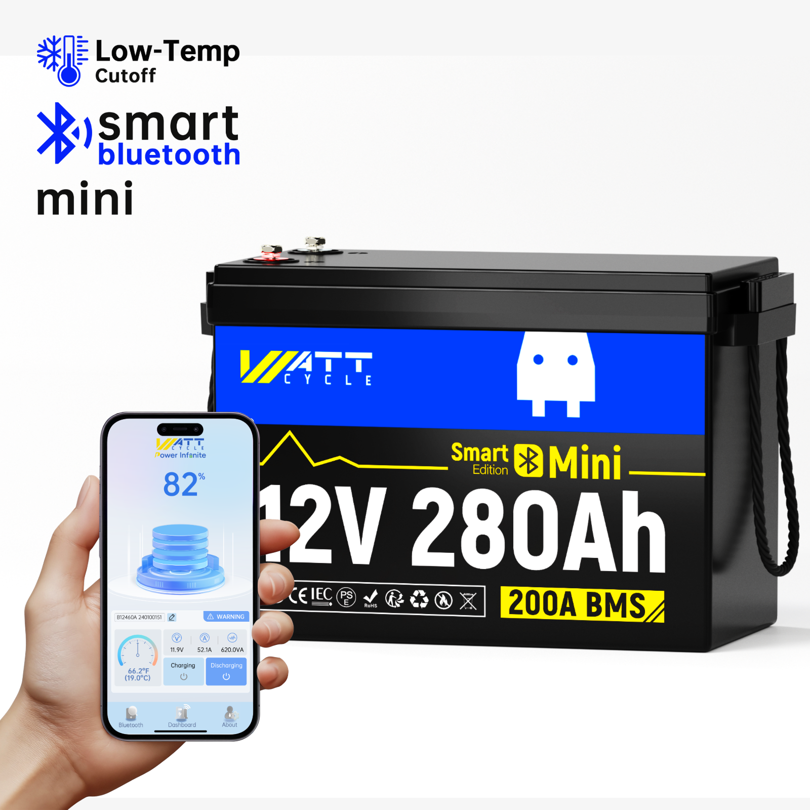 Best 12V 314Ah LiFePO4 Lithium Battery with Bluetooth - Perfect for Solar Power Systems, RVs, Marine & Off-Grid Applications